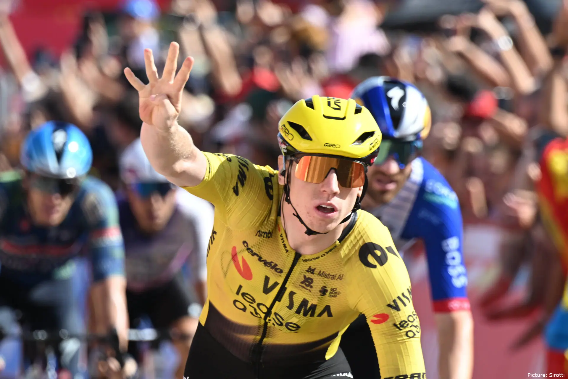 Matthew Brennan at the 2026 Vuelta a Espana