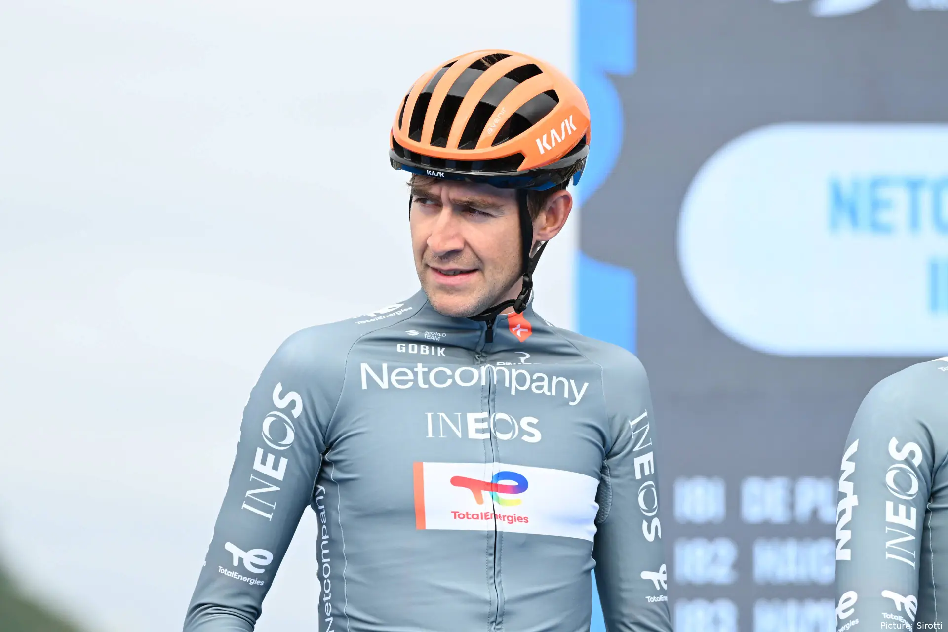 Laurens De Plus before the start of Clasica San Sebastian 2026