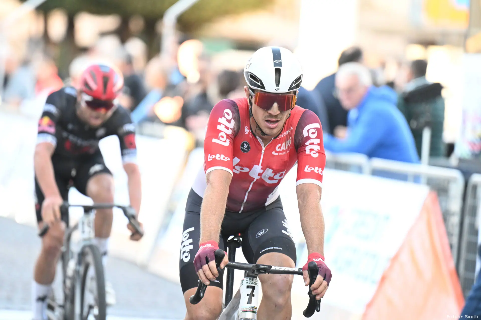 Lionel Taminiaux at the 2025 Serenissima Gravel race