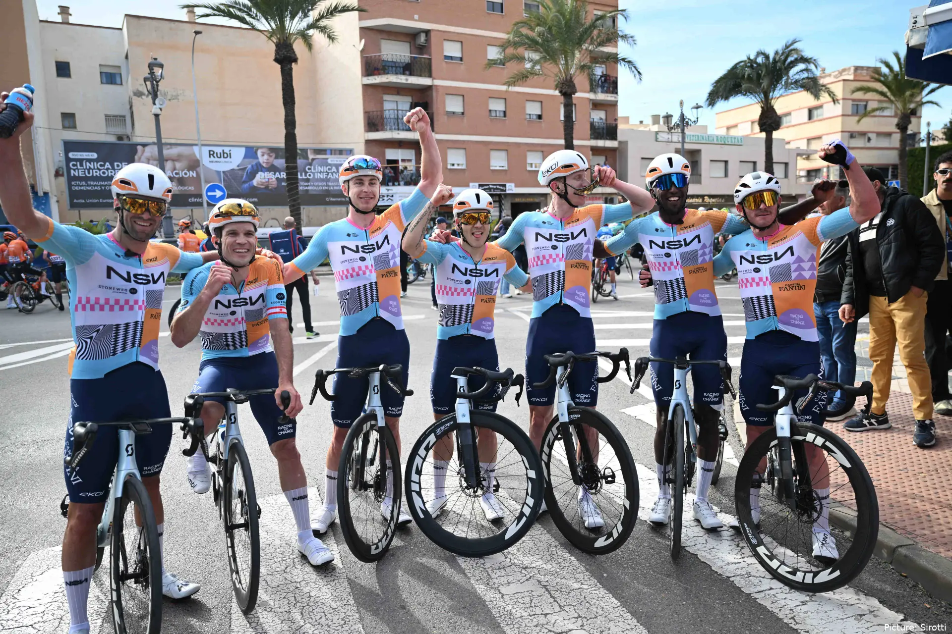 NSN Cycling Team at the 2026 Clasica de Almeria