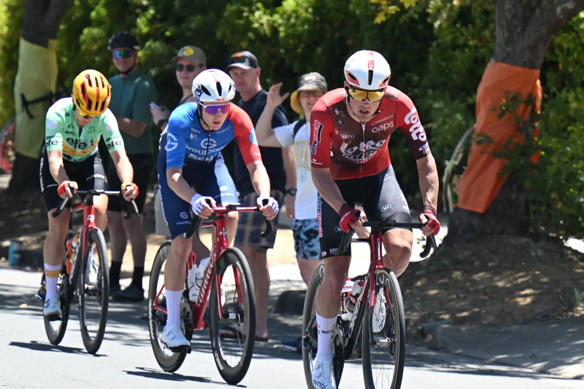 Baptiste Veistroffer durante a etapa 2 do Tour Down Under 2026