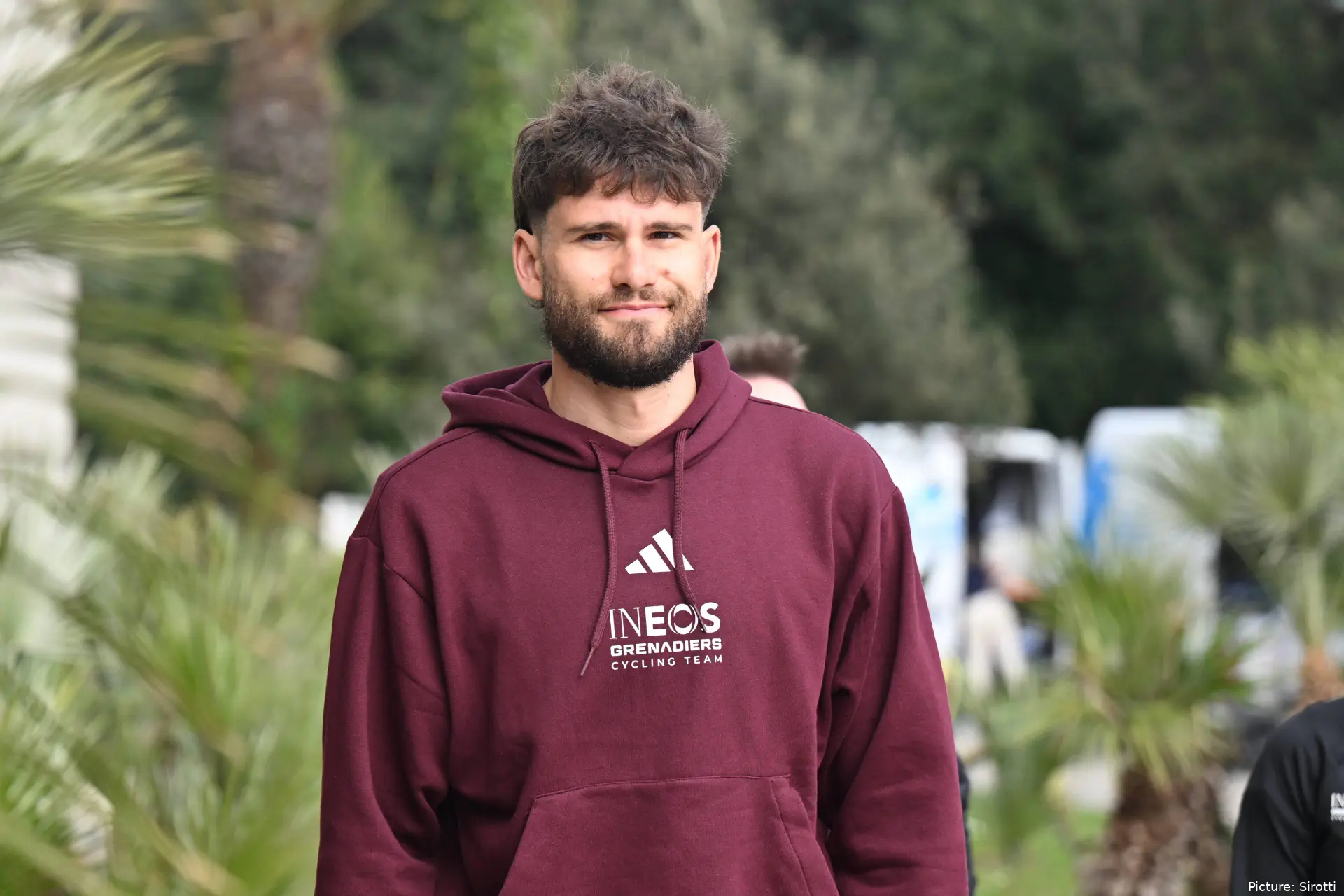 Filippo Ganna at the 2026 Tirreno-Adriatico presentation