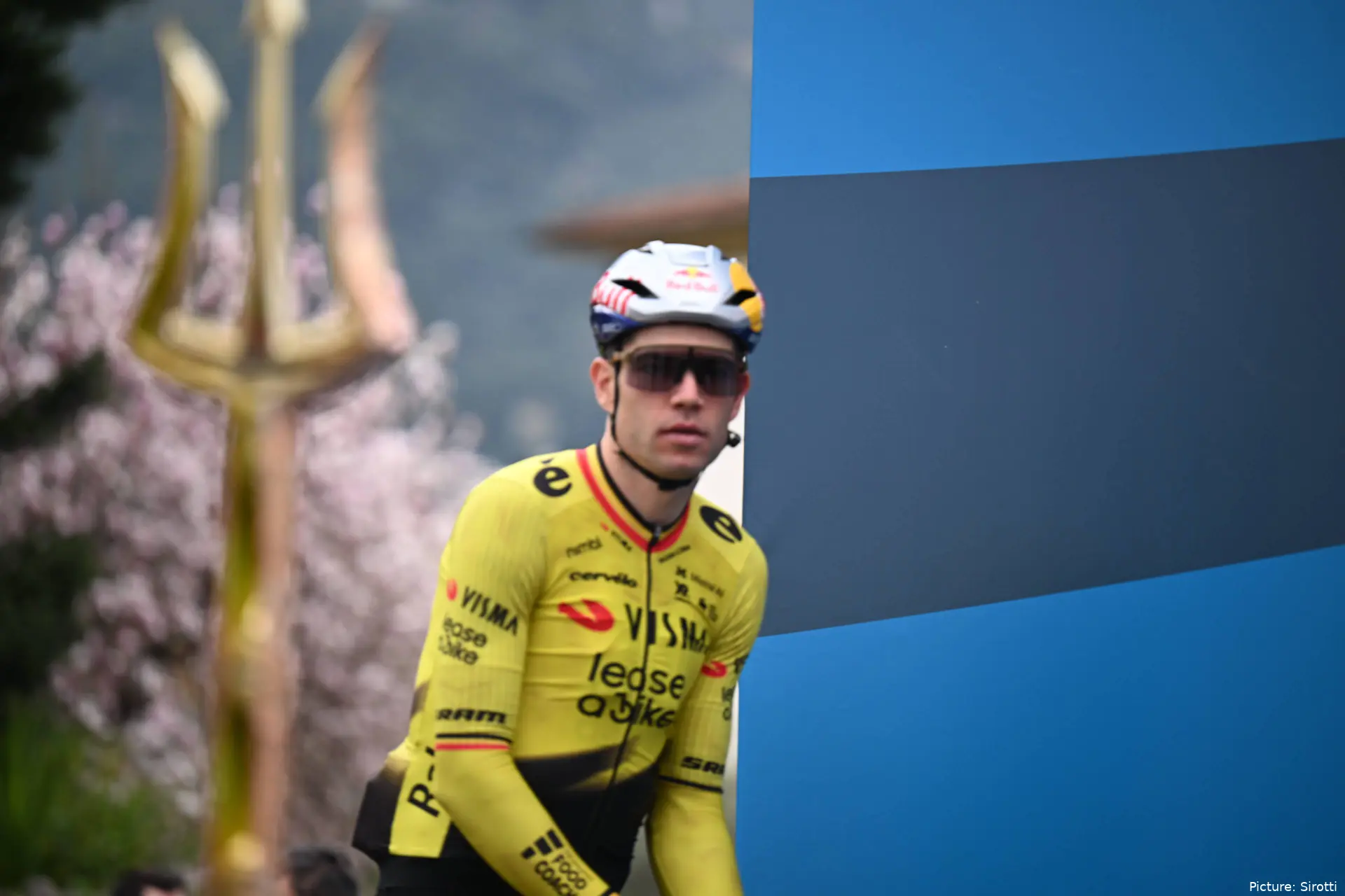 Wout van Aert ahead of stage 2 at the 2026 Tirreno-Adriatico