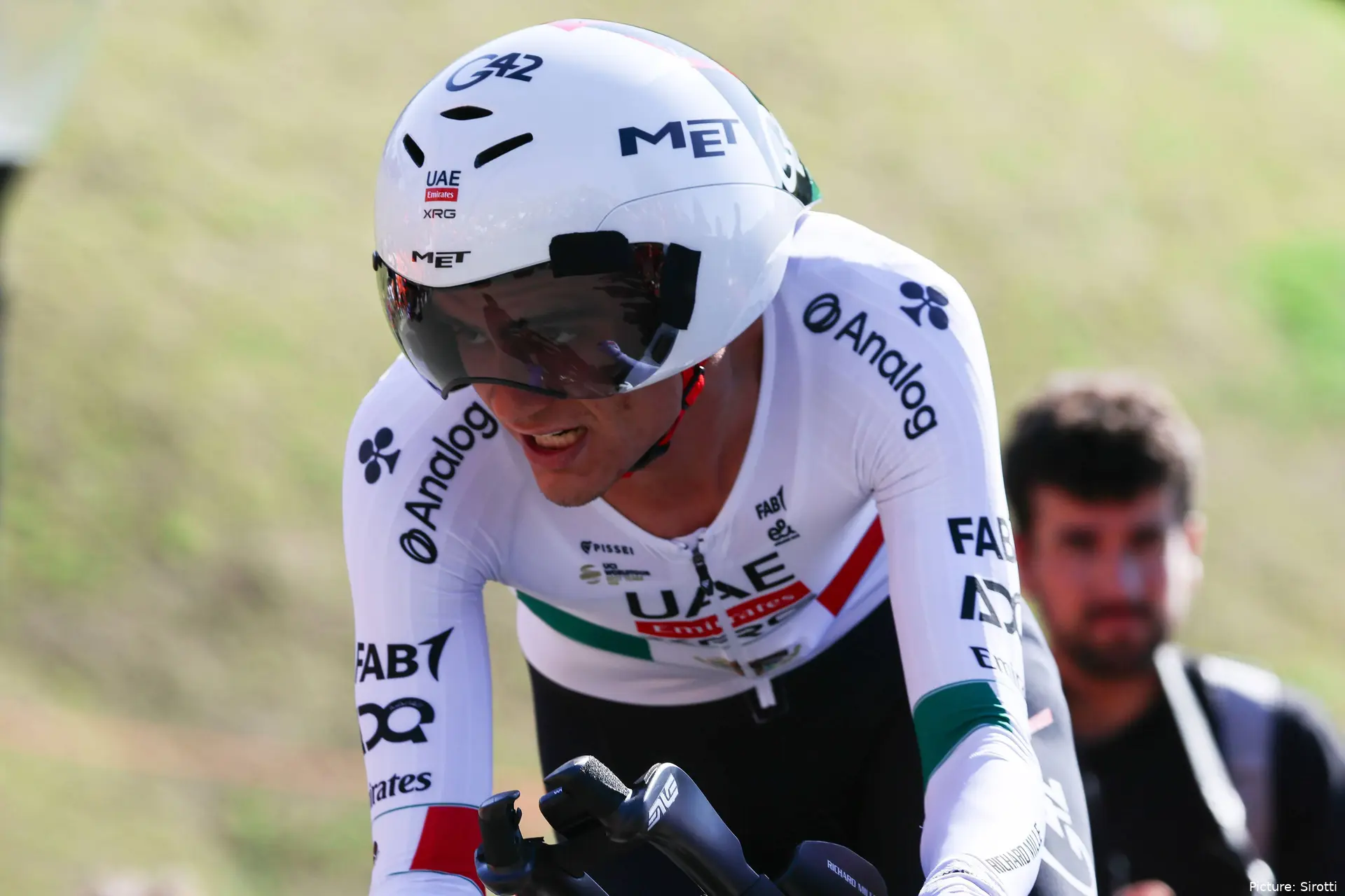 Isaac del Toro during the time trial at the 2026 Itzulia Basque Country