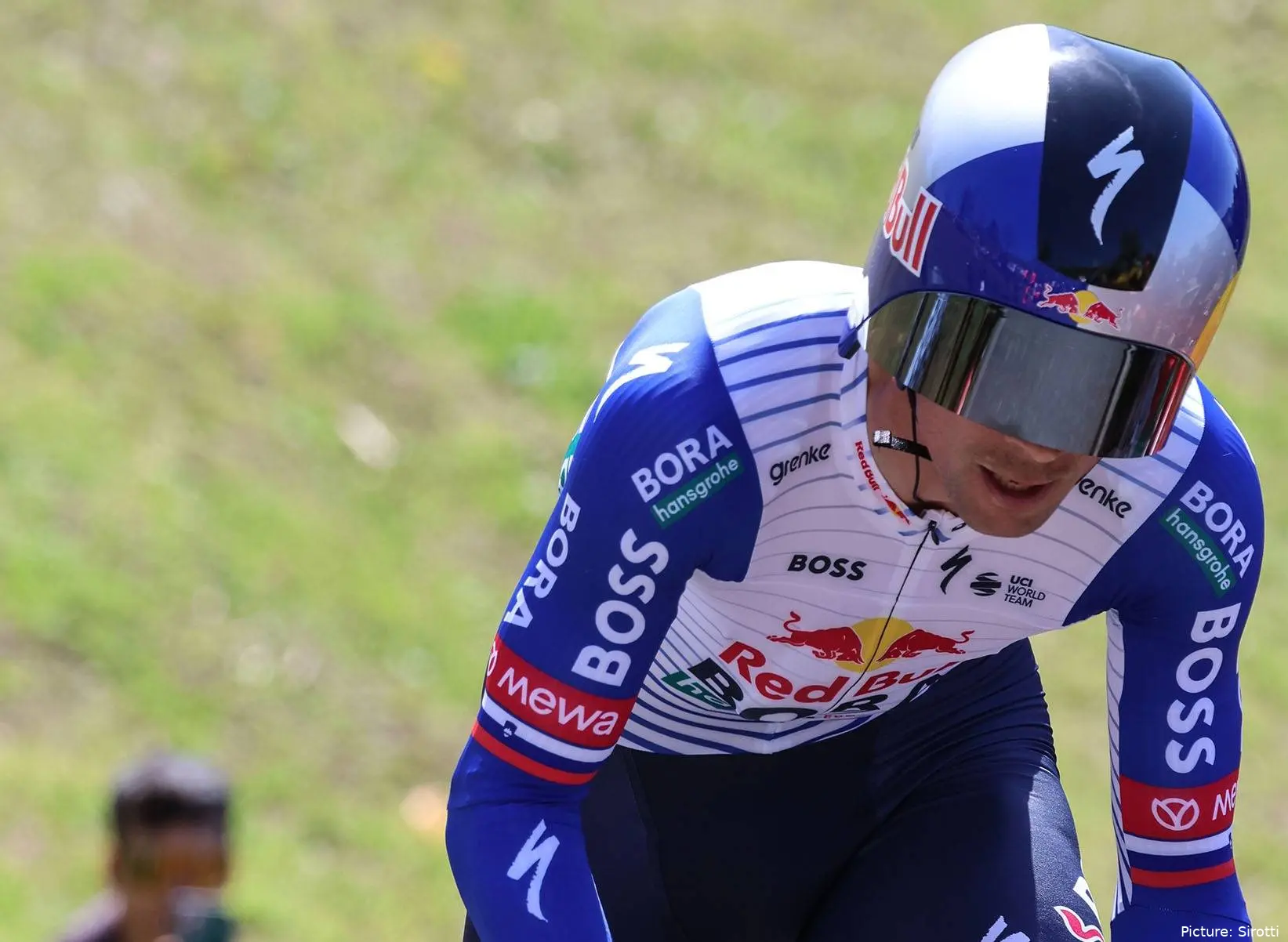 Primoz Roglic during the time trial at the 2026 Itzulia Basque Country