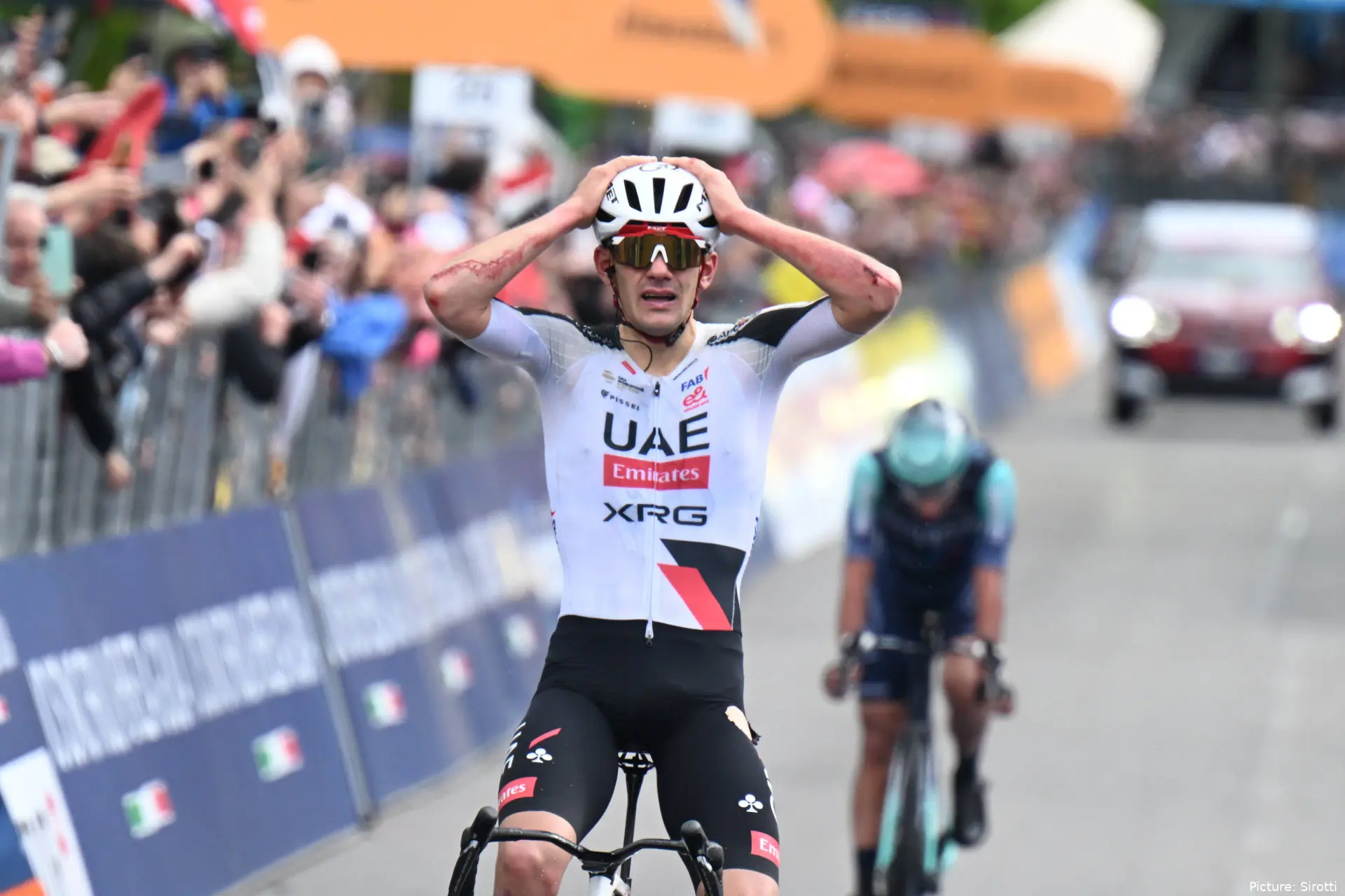 Igor Arrieta during stage 5 of the 2026 Giro d'Italia