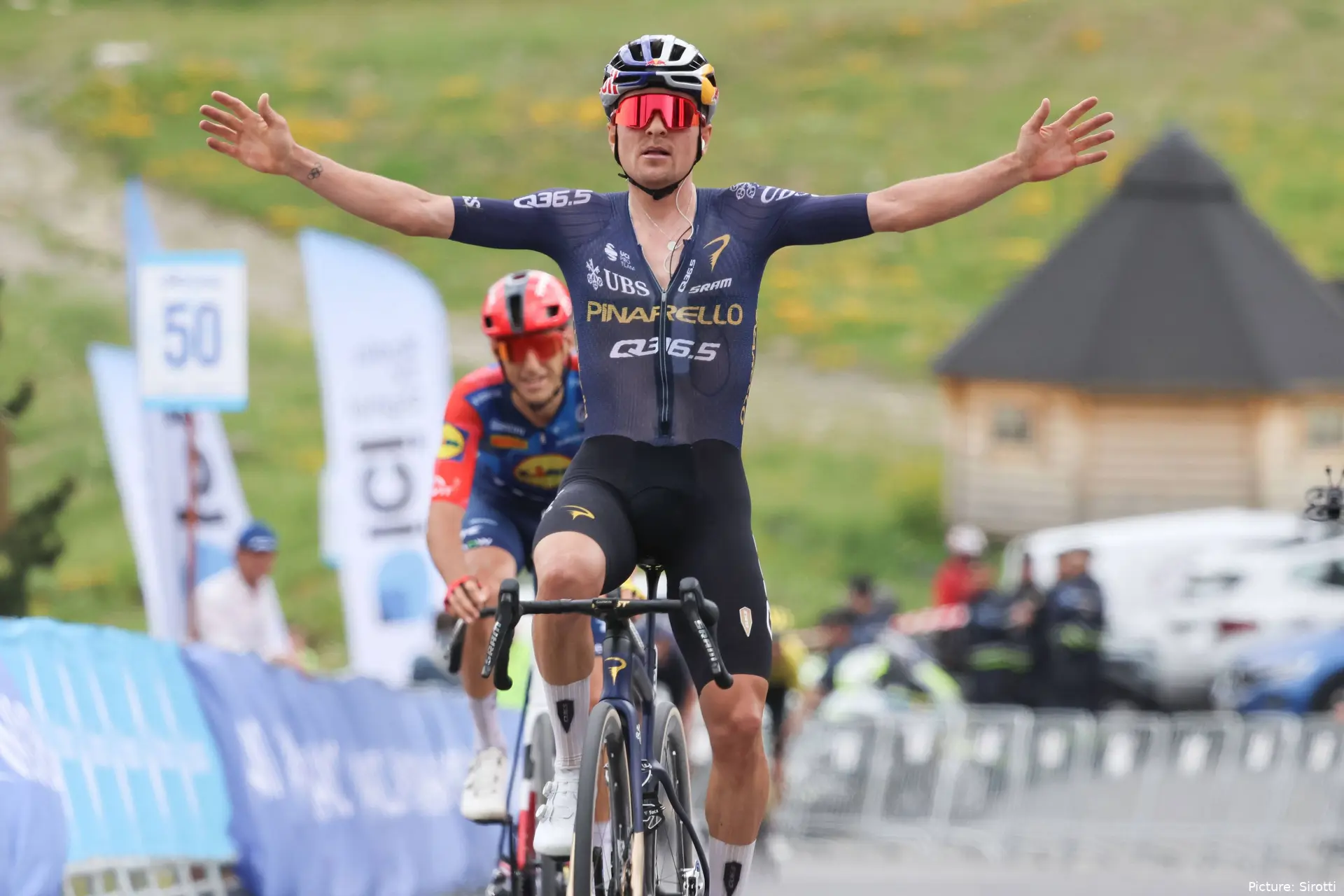 Tom Pidcock in action at the 2026 Andorra MoraBanc Classica
