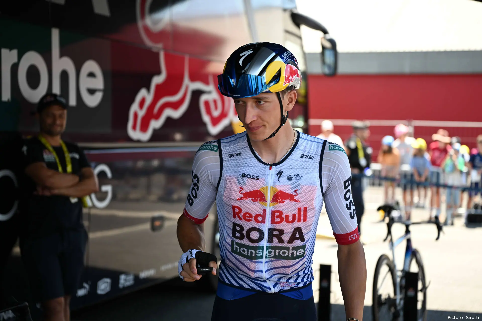 Florian Lipowitz ahead of Stage 9 at the 2026 Tour de France