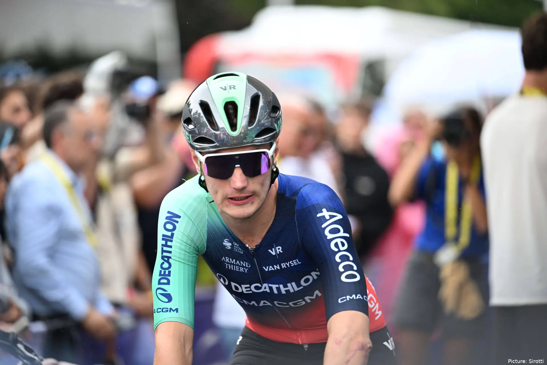 Olav Kooij on stage 11 of the 2026 Tour de France