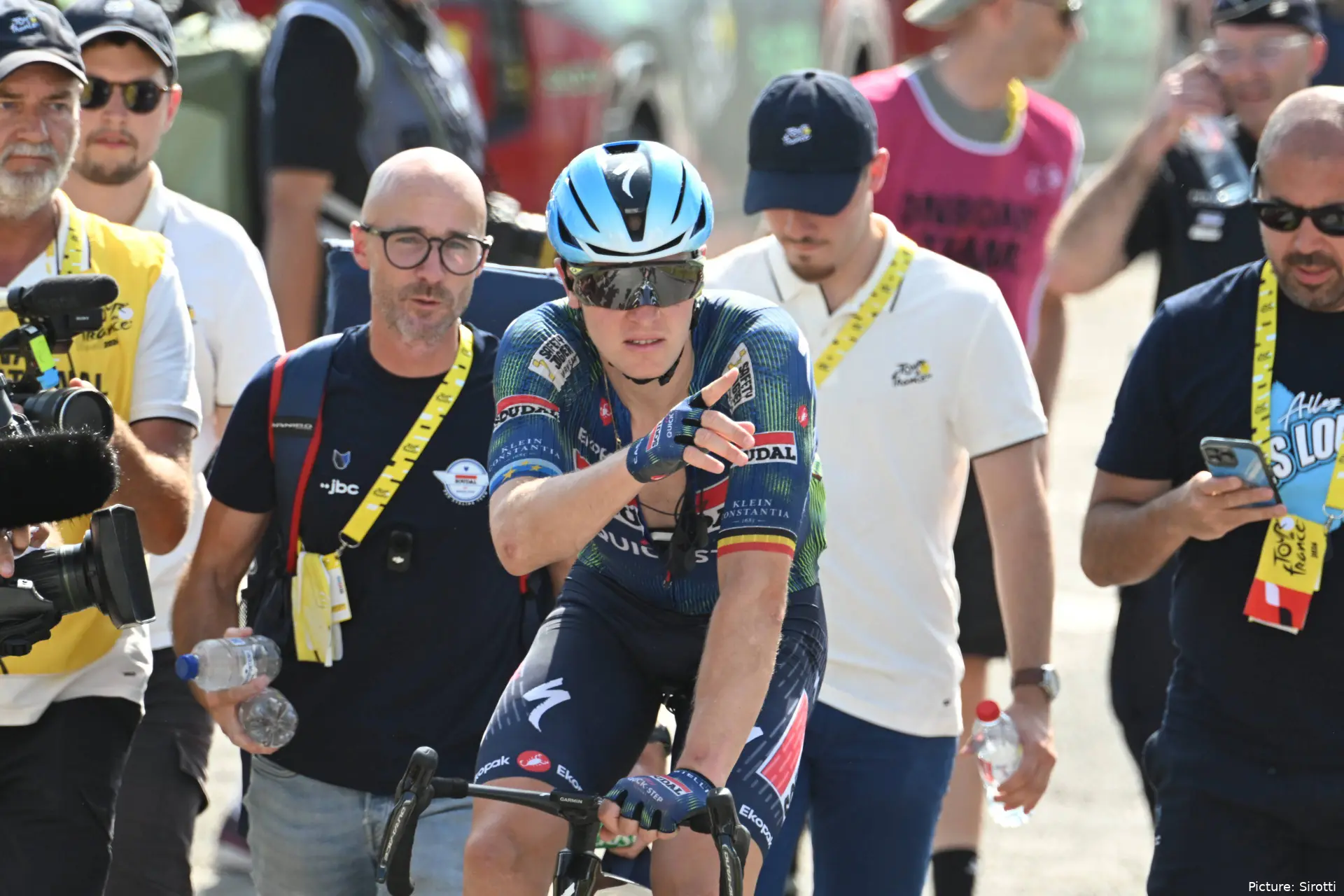 Tim Merlier on stage 8 of the 2026 Tour de France