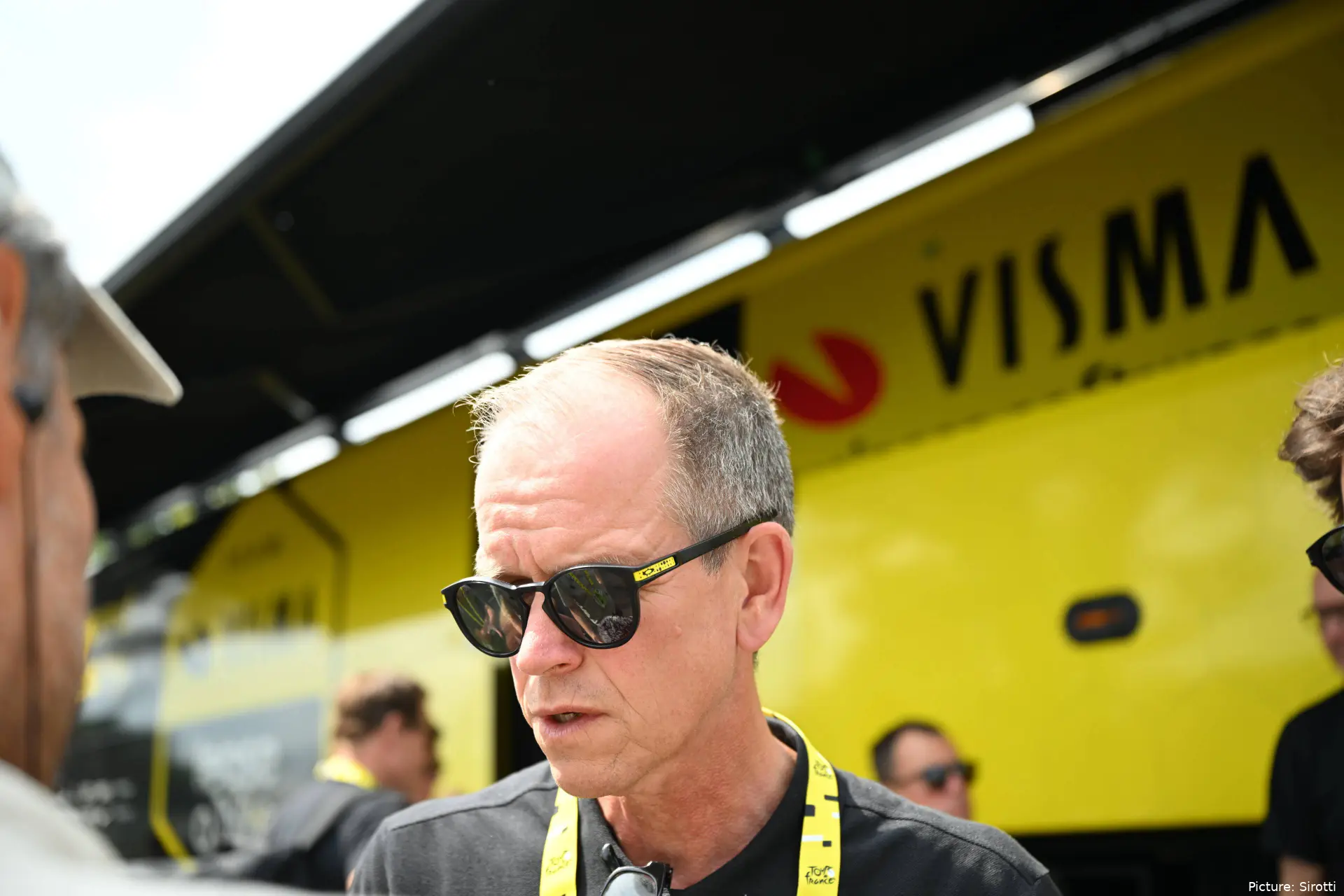 Richard Plugge during the 2026 Tour de France