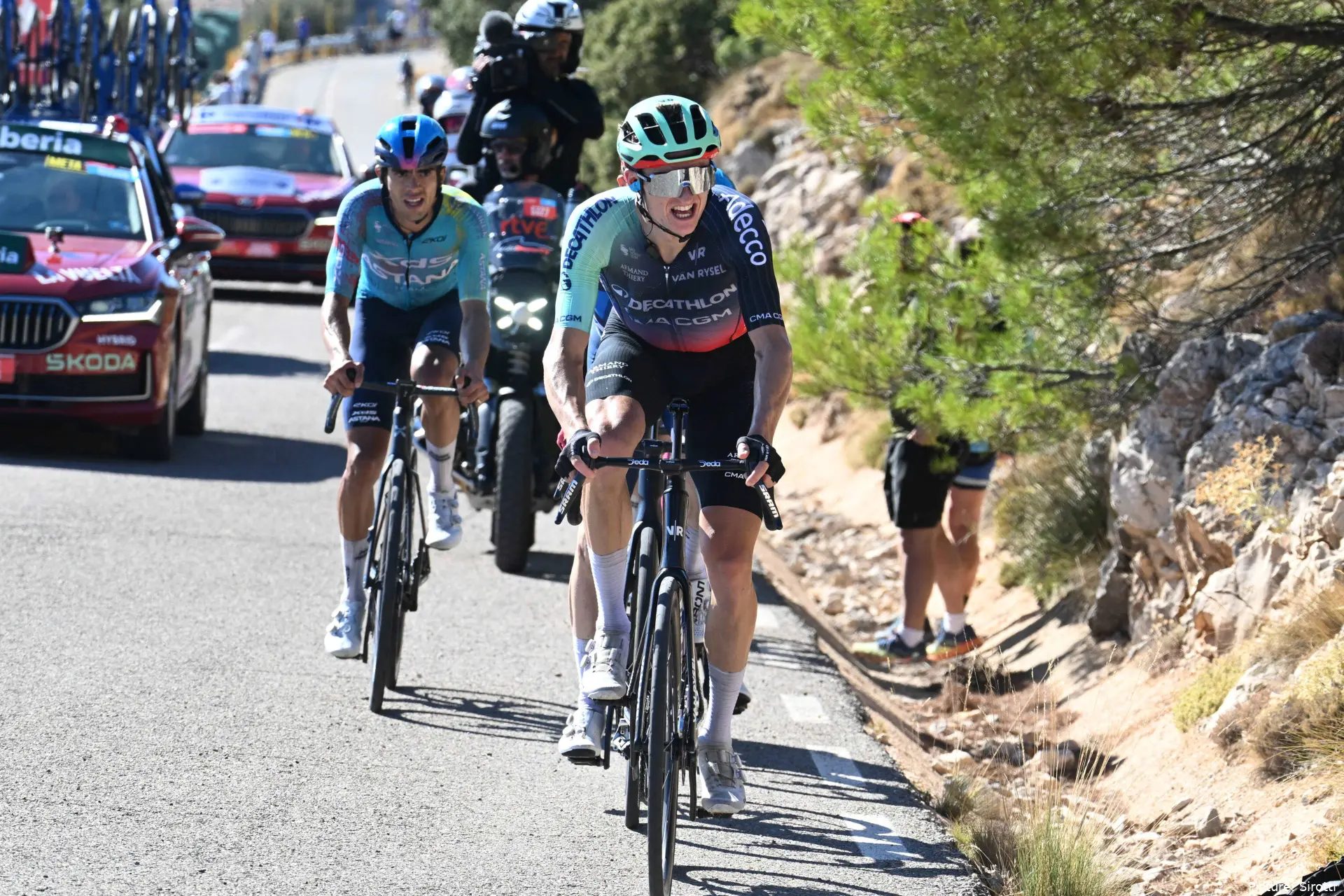 Felix Gall during the Vuelta a Espana