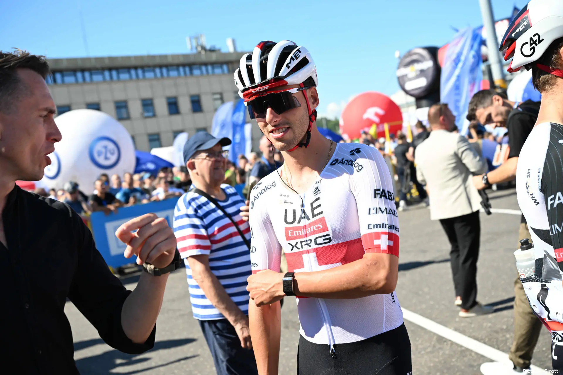 Jan Christen on stage 1 of the 2026 Tour de Pologne