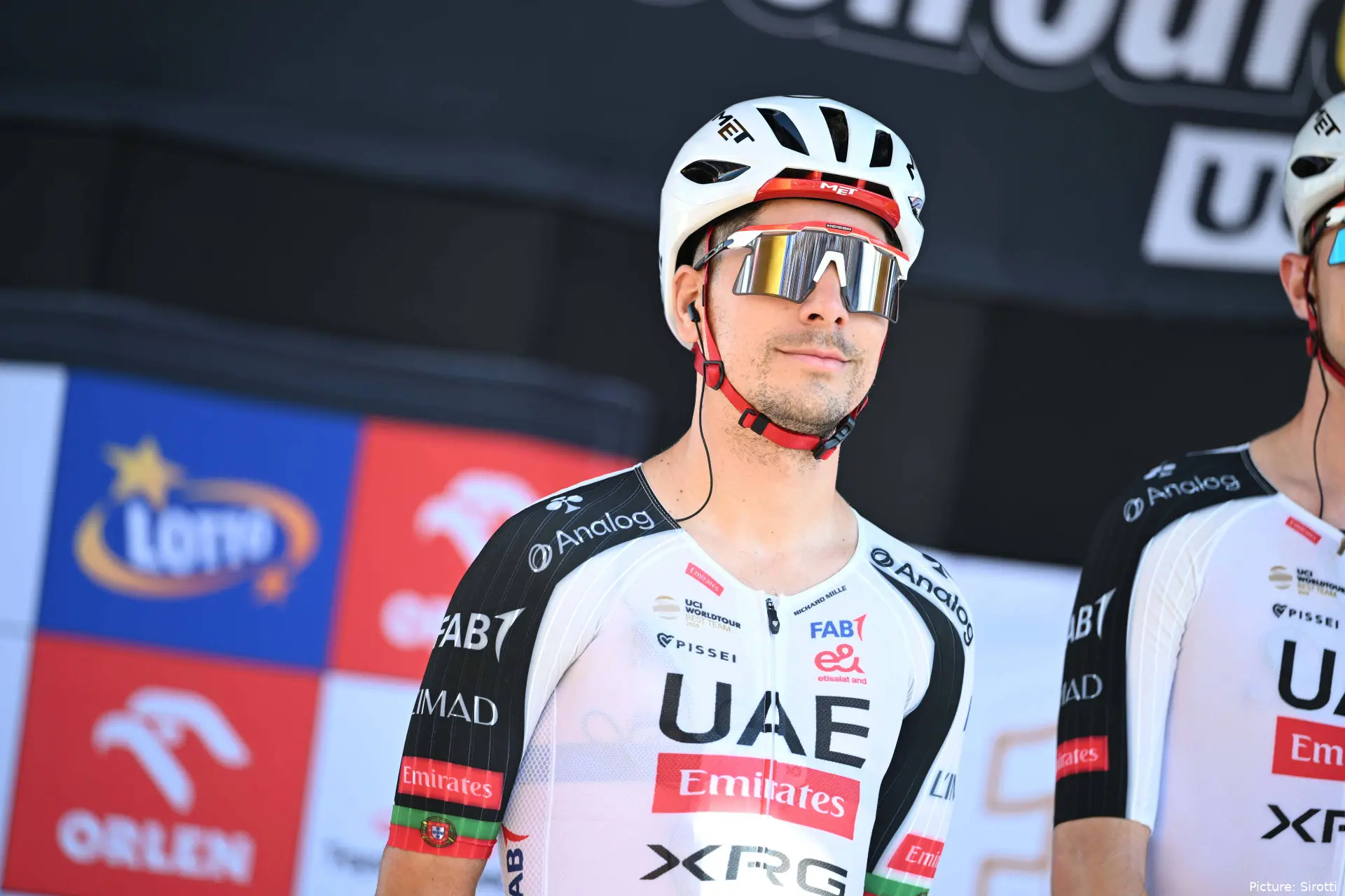 Joao Almeida on stage 1 of the 2026 Tour de Pologne