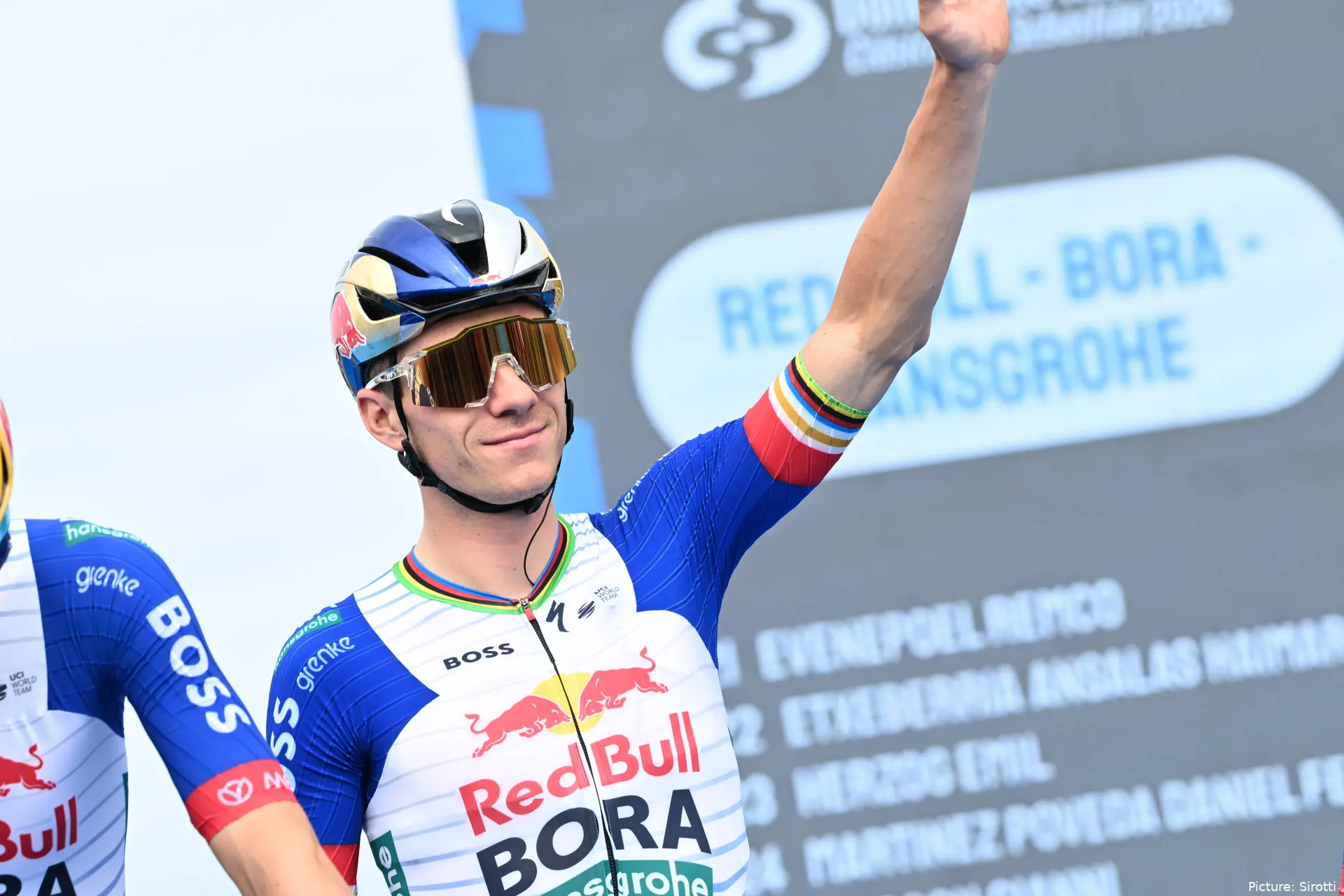 Remco Evenepoel before the start of Clasica San Sebastian 2026