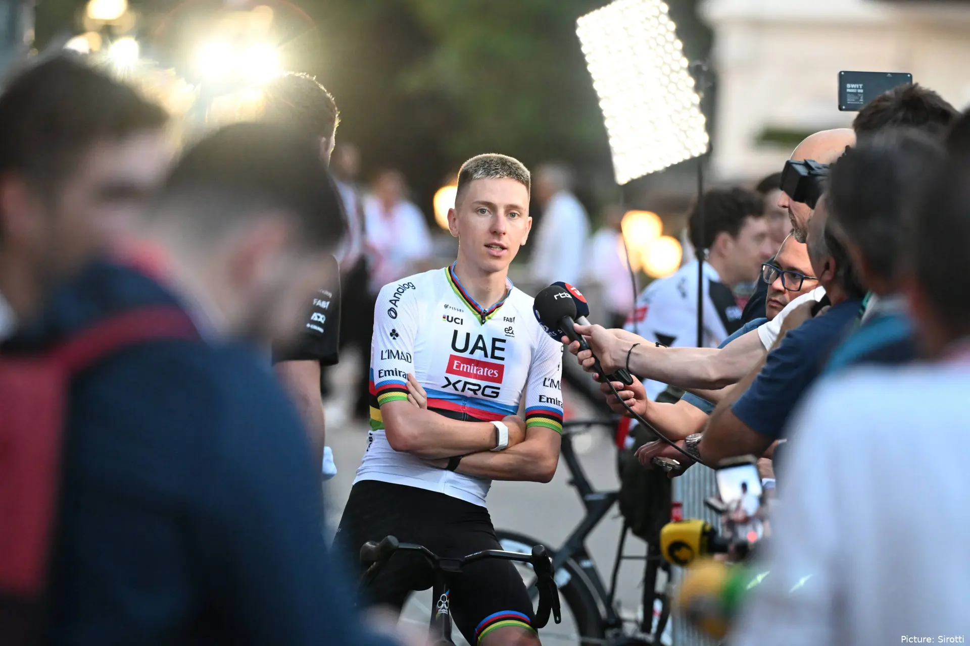 Tadej Pogacar at the 2026 Vuelta a España