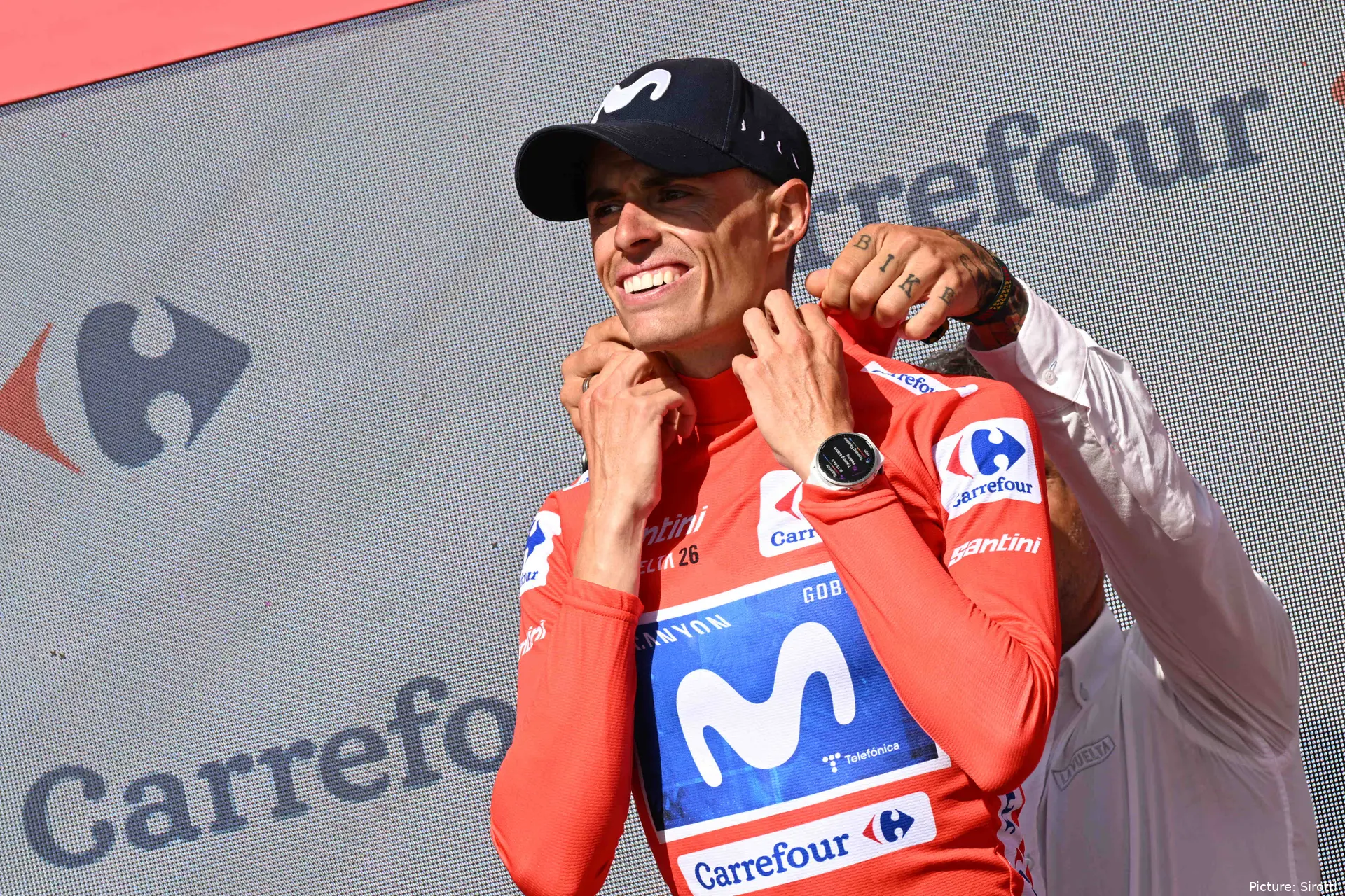 Enric Mas at the 2026 Vuelta a Espana