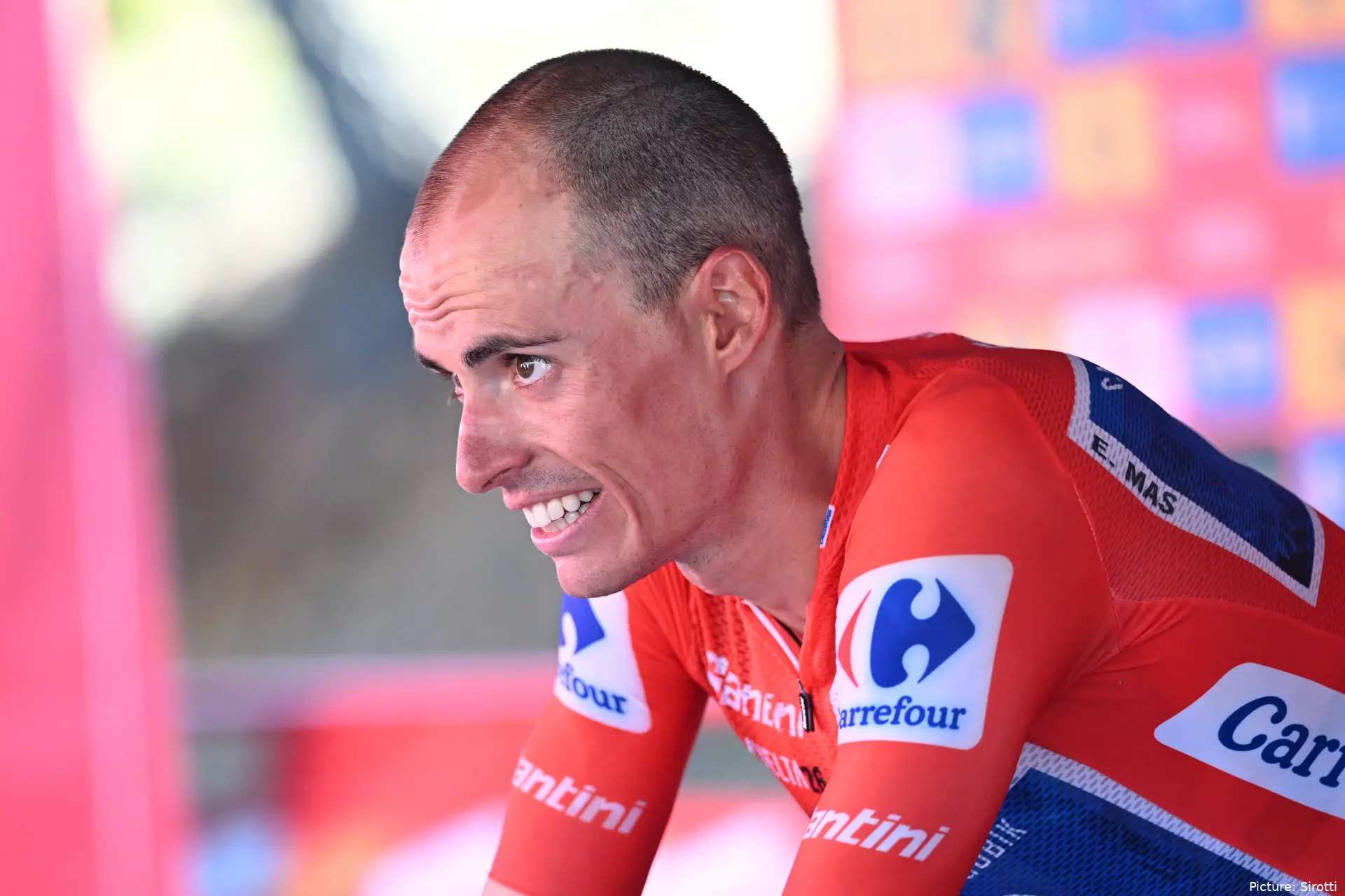Enric Mas on Stage 19 of the 2026 Vuelta a Espana