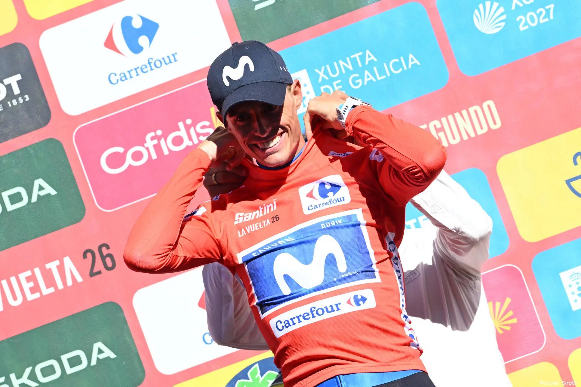 Enric Mas on Stage 19 of the 2026 Vuelta a Espana