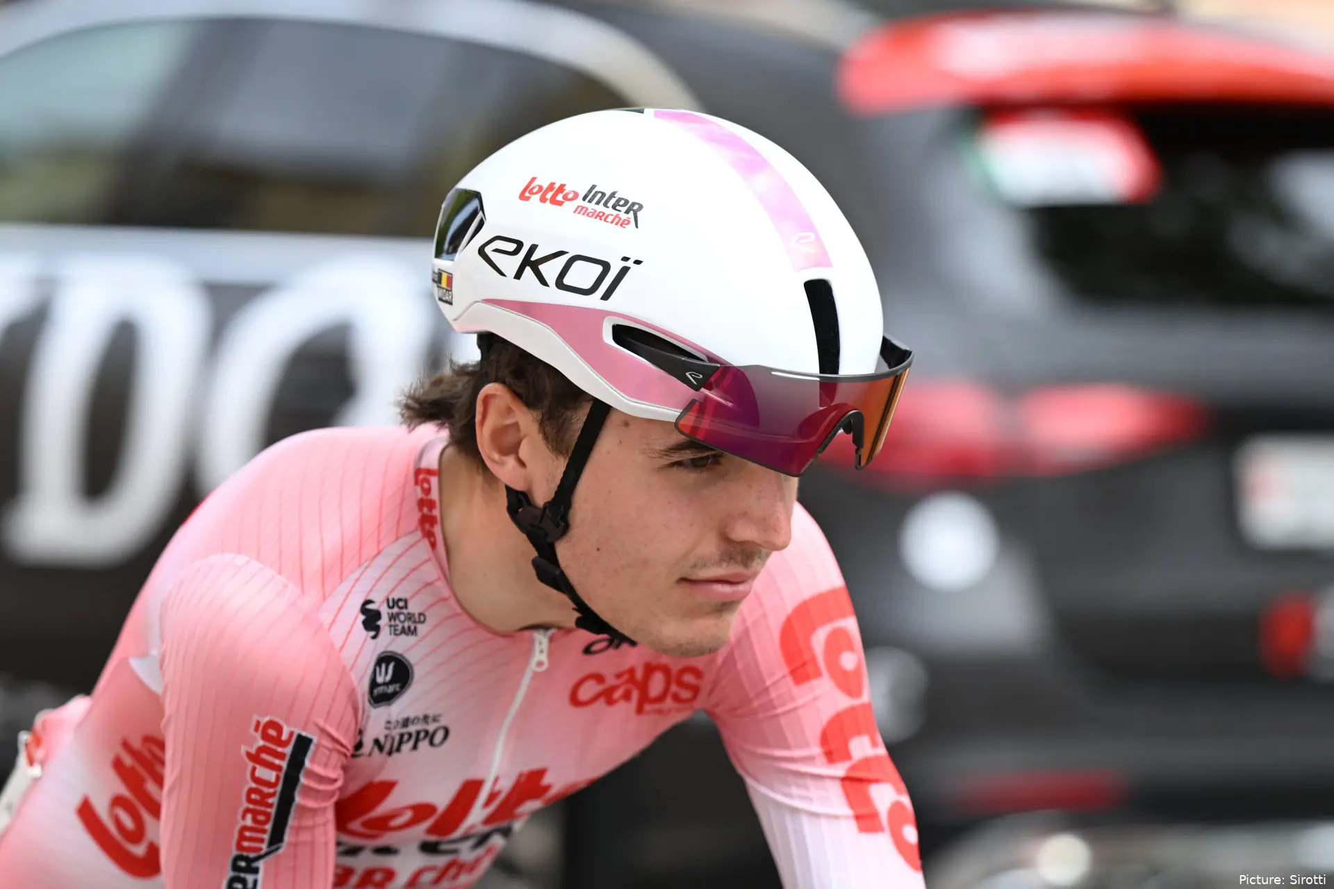 Jarno Widar on stage 10 of the 2026 Vuelta a Espana