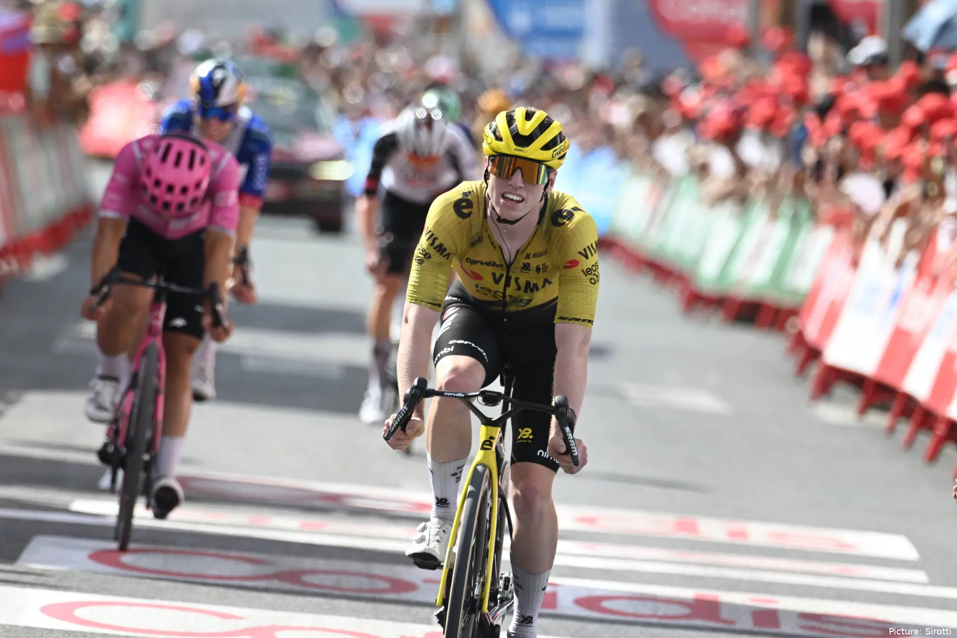 Matthew Brennan at the 2026 Vuelta a Espana