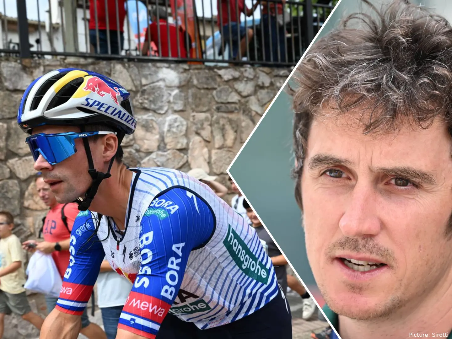 Primoz Roglic and Geraint Thomas