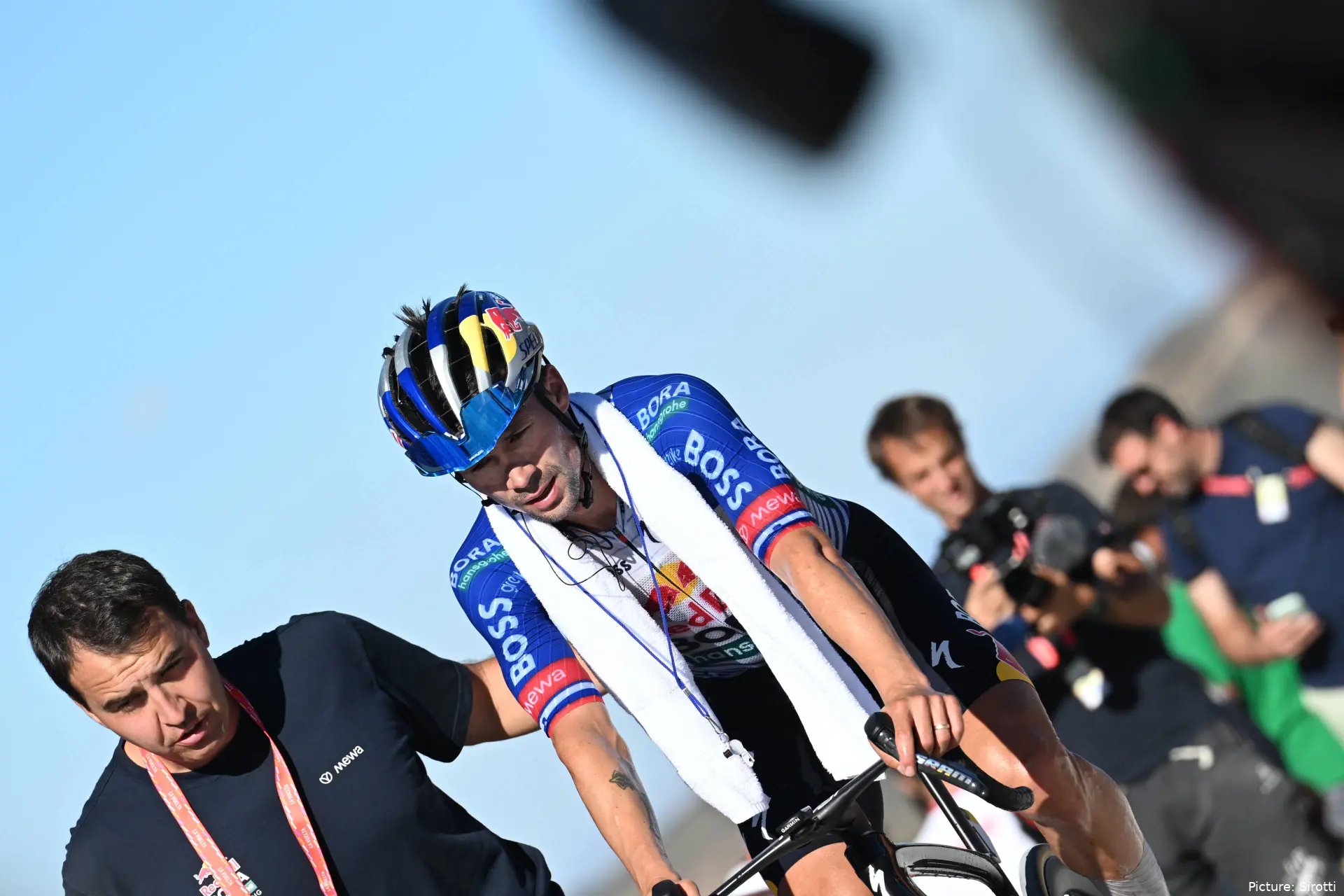 Primoz Roglic on Stage 20 of the 2026 Vuelta a Espana