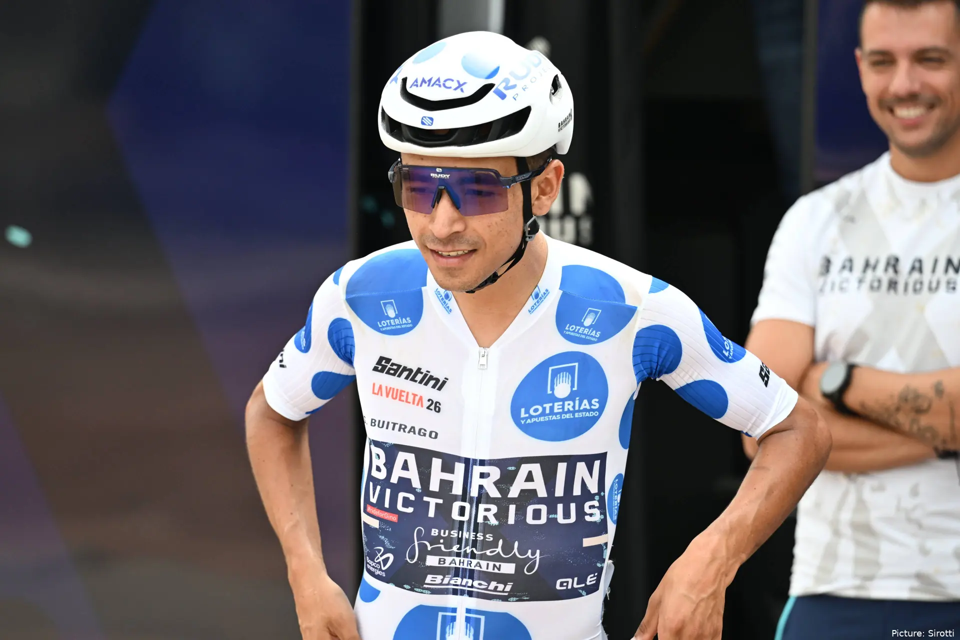 Santiago Buitrago on stage 10 of the 2026 Vuelta a Espana