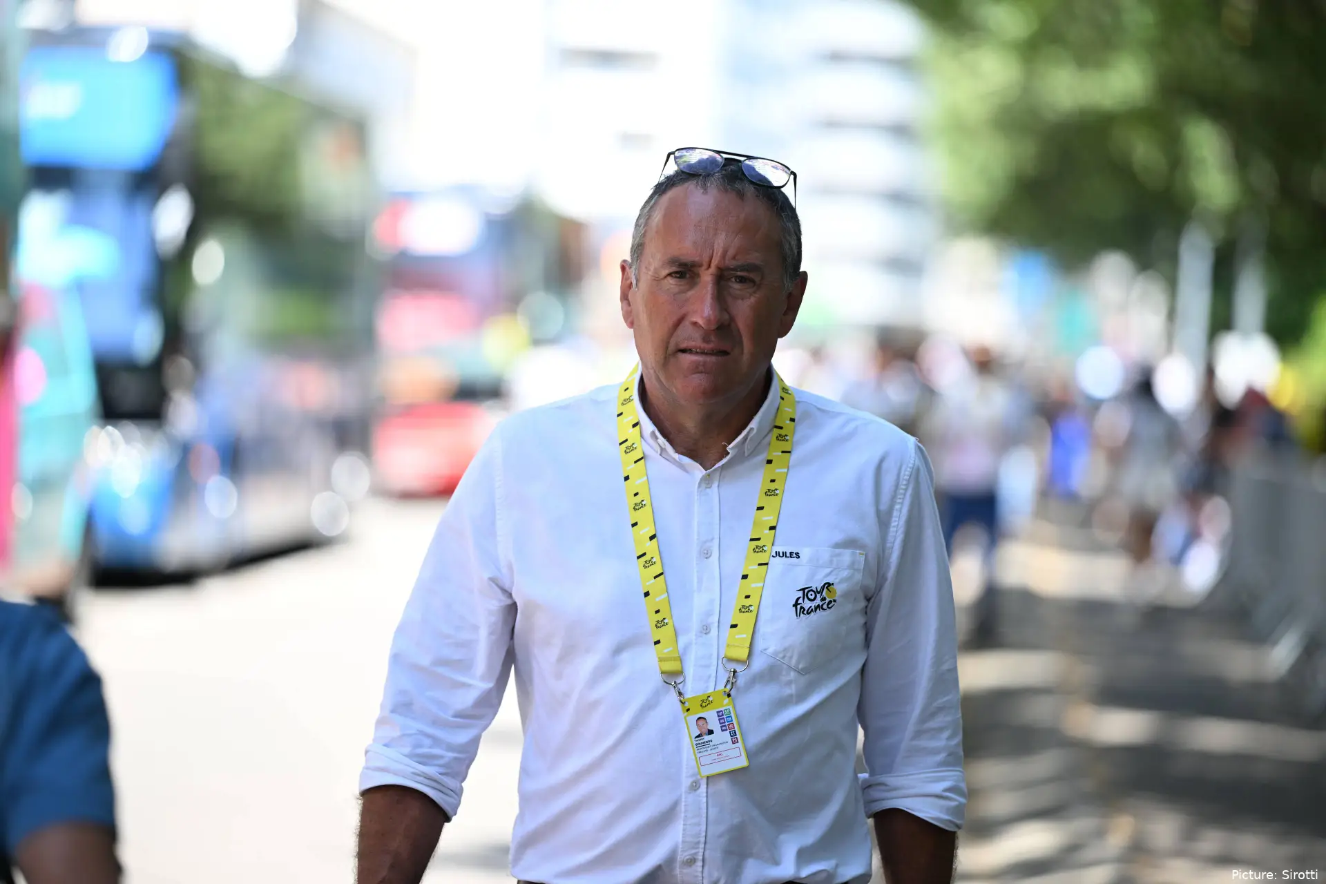 Thierry Gouvenou at the 2026 Tour de France