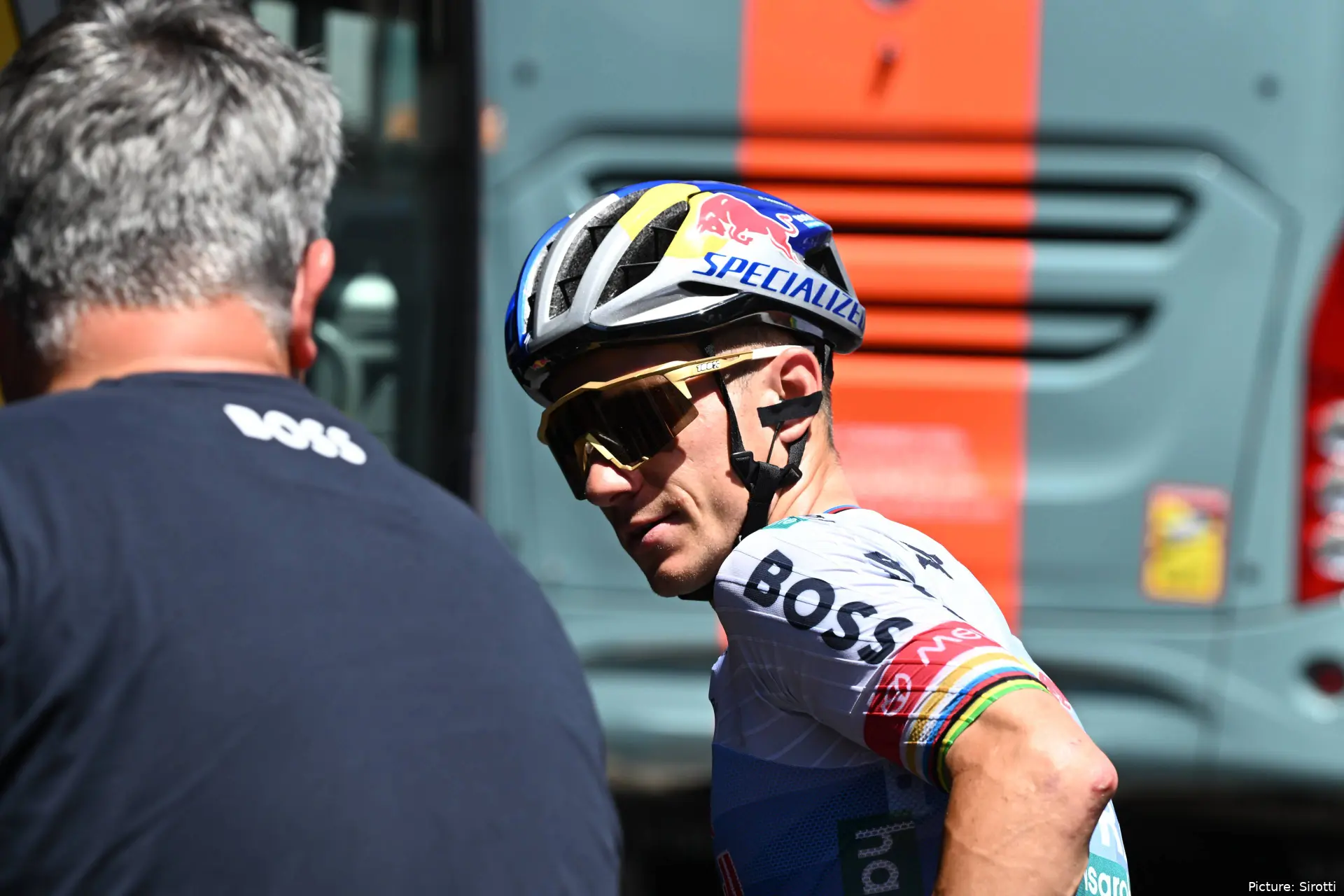Remco Evenepoel on Stage 10 of the 2026 Tour de France