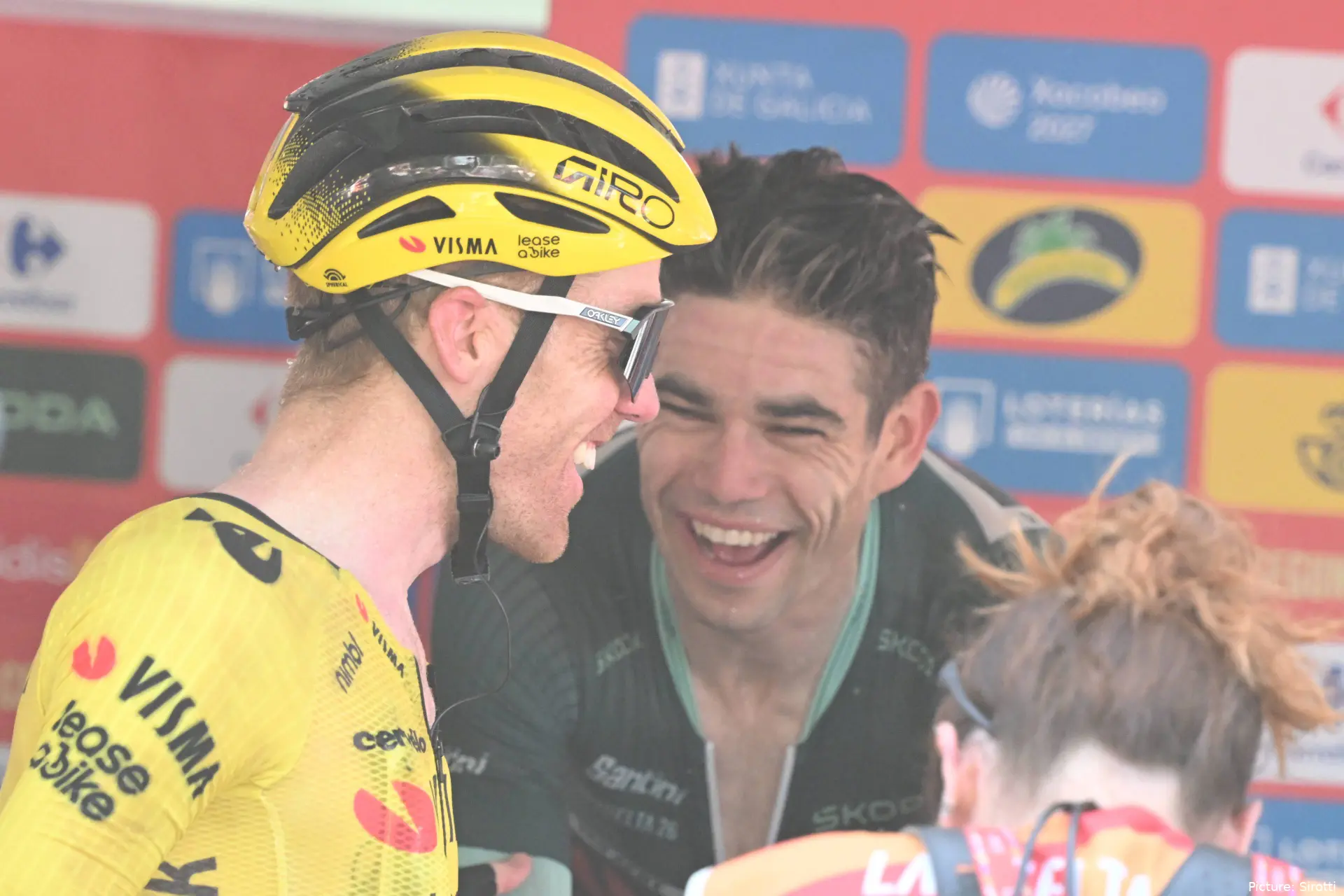 Wout van Aert and Steven Kruijswijk at the 2026 Vuelta a Espana