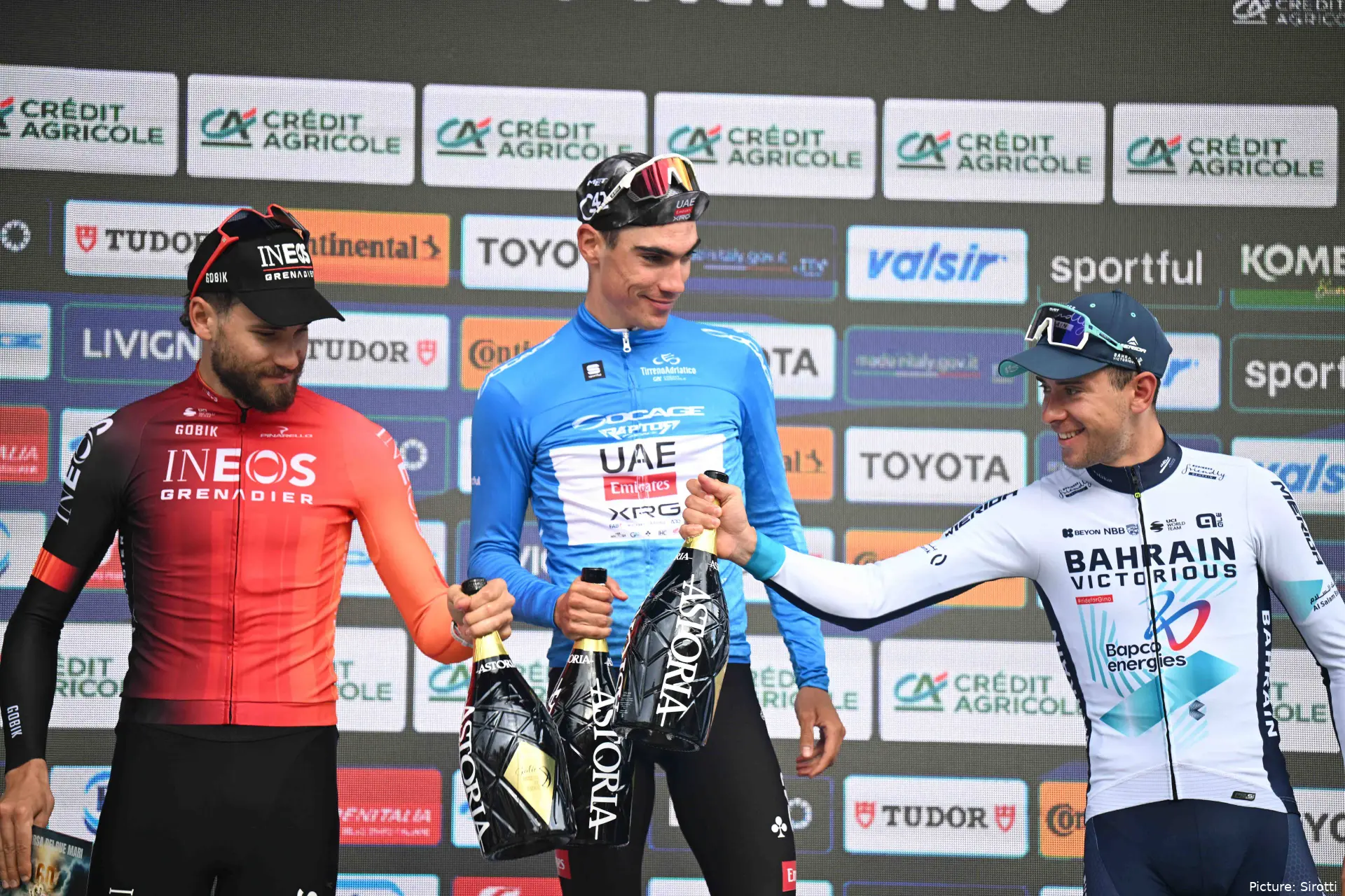 Alleen Juan Ayuso klopte Ganna in de Tirreno-Adriatico van vorig jaar