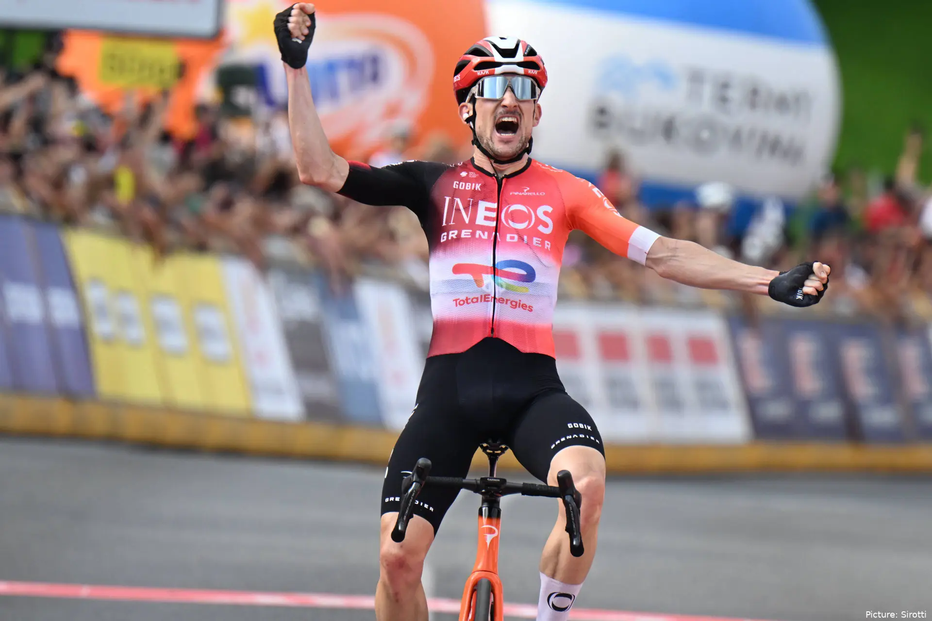 Victor Langellotti wint een etappe in de Tour de Pologne in 2025