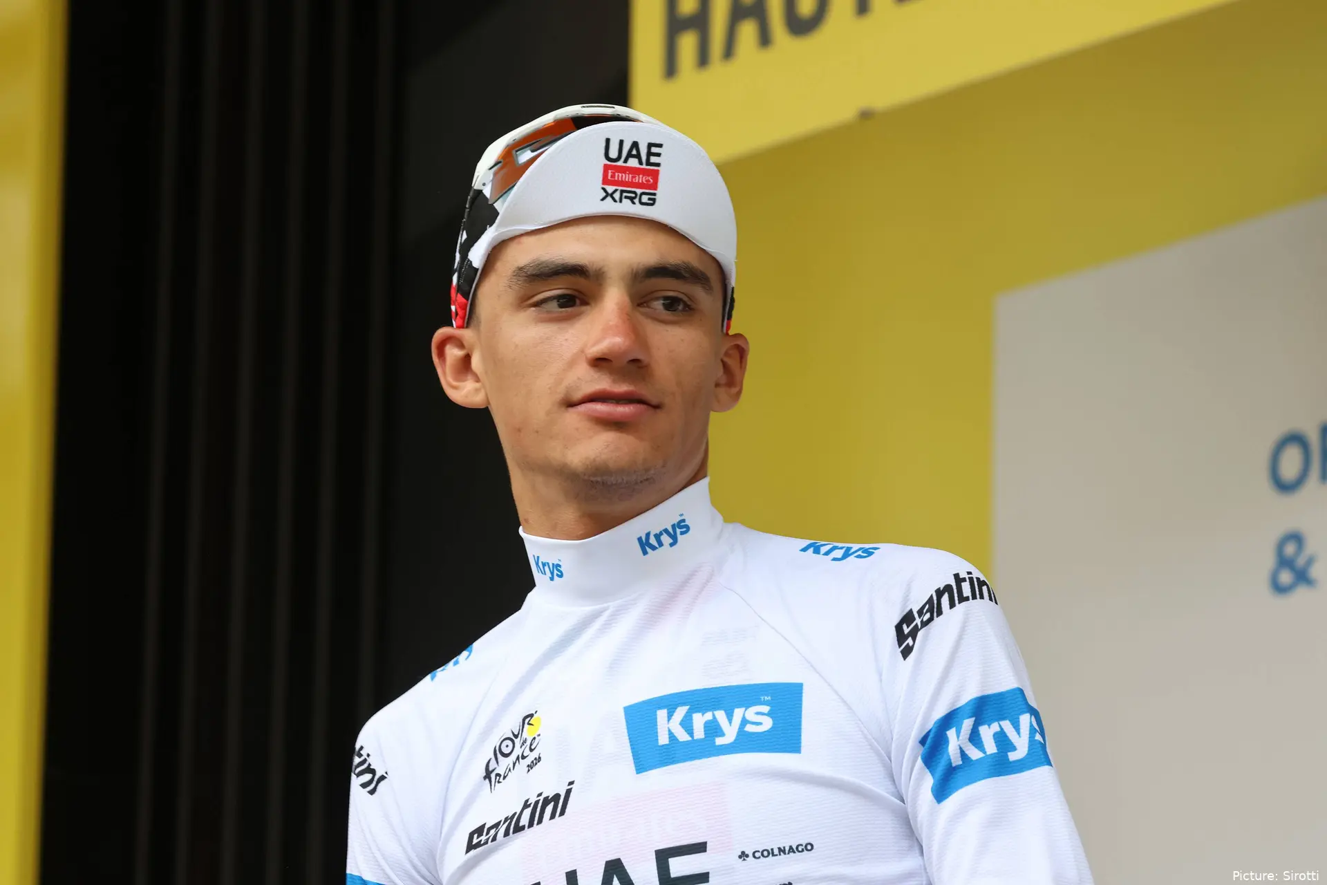 Isaac del Toro on Stage 6 of the 2026 Tour de France