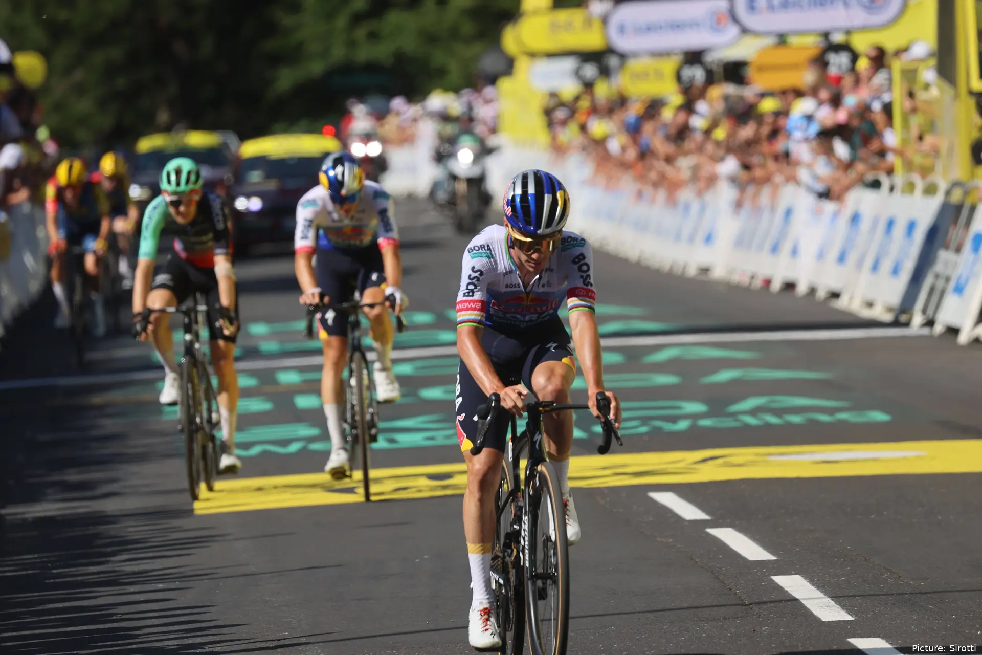 Remco Evenepoel on Stage 10 of the 2026 Tour de France