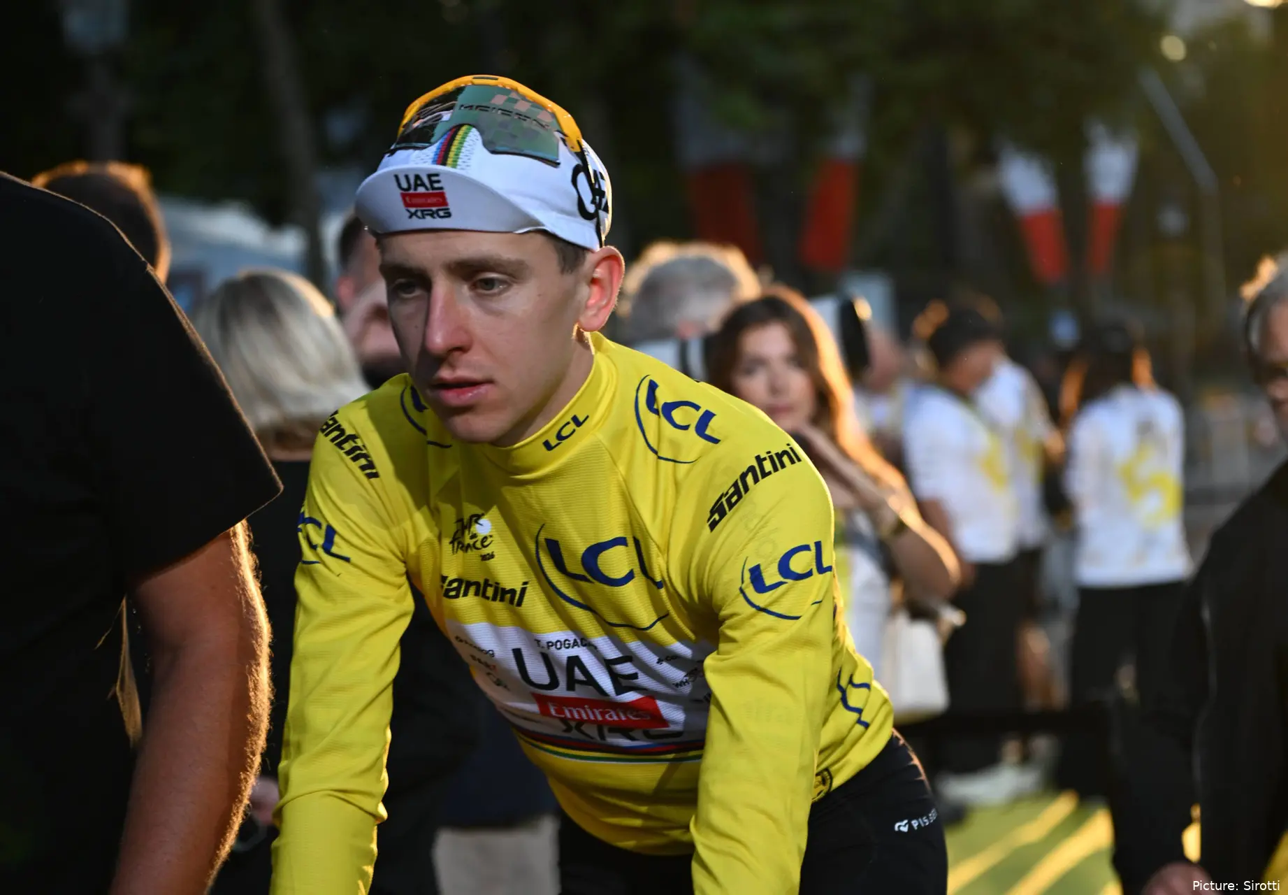 Tadej Pogacar at the 2026 Tour de France