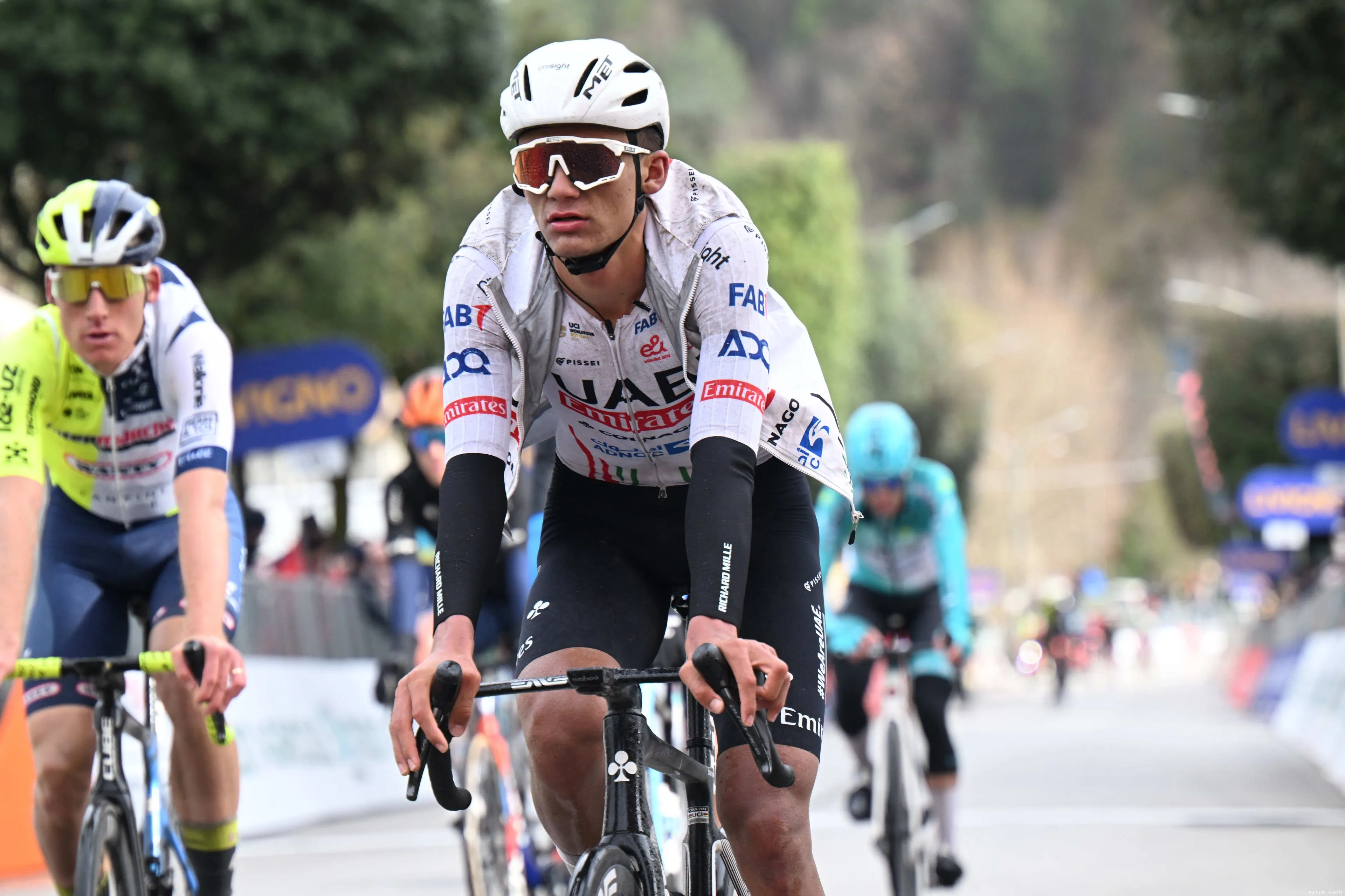 Isaac Del Toro during the 2024 Tirreno-Adriatico. @Sirotti