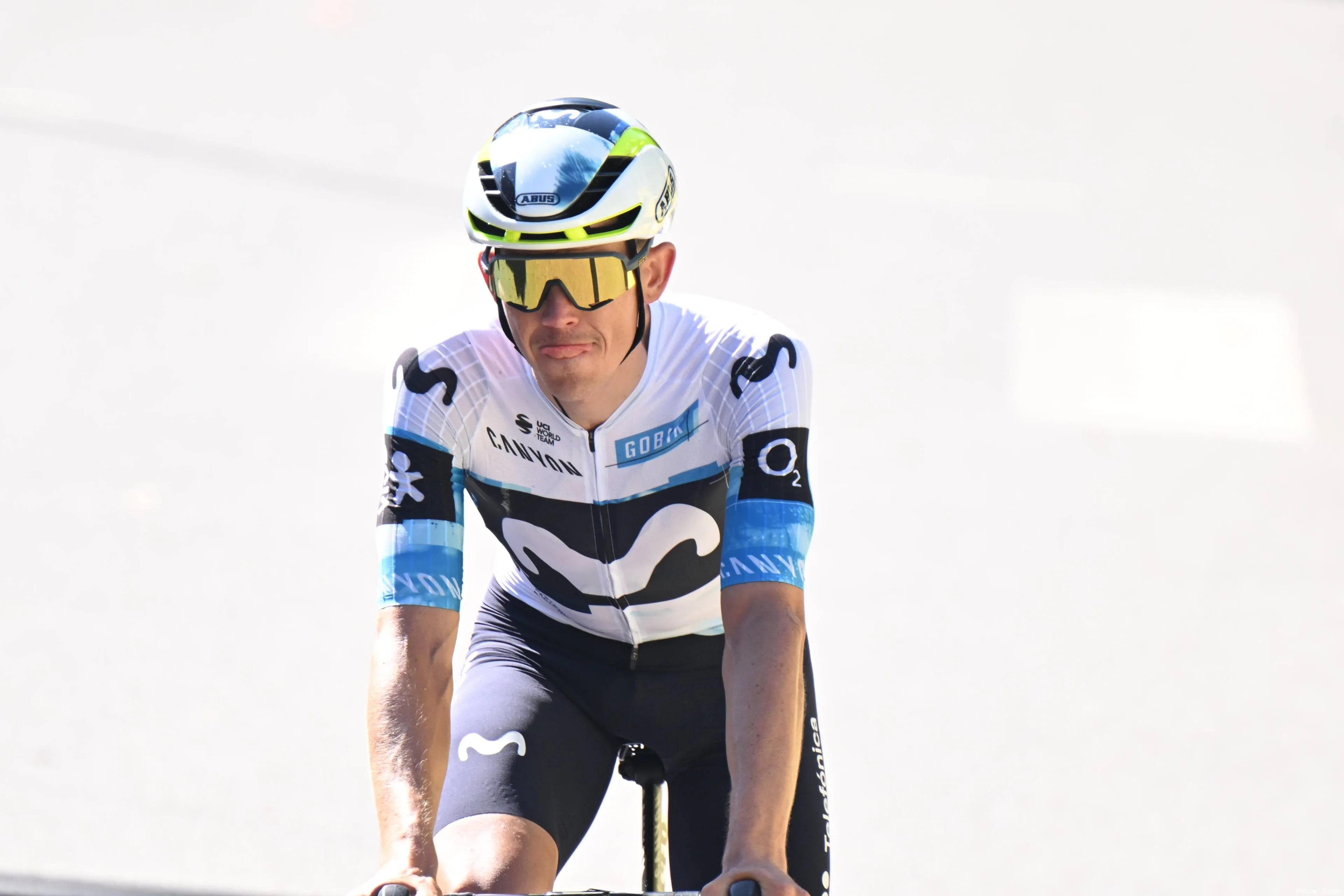 Gregor Muhlberger, en su último año con Movistar Team