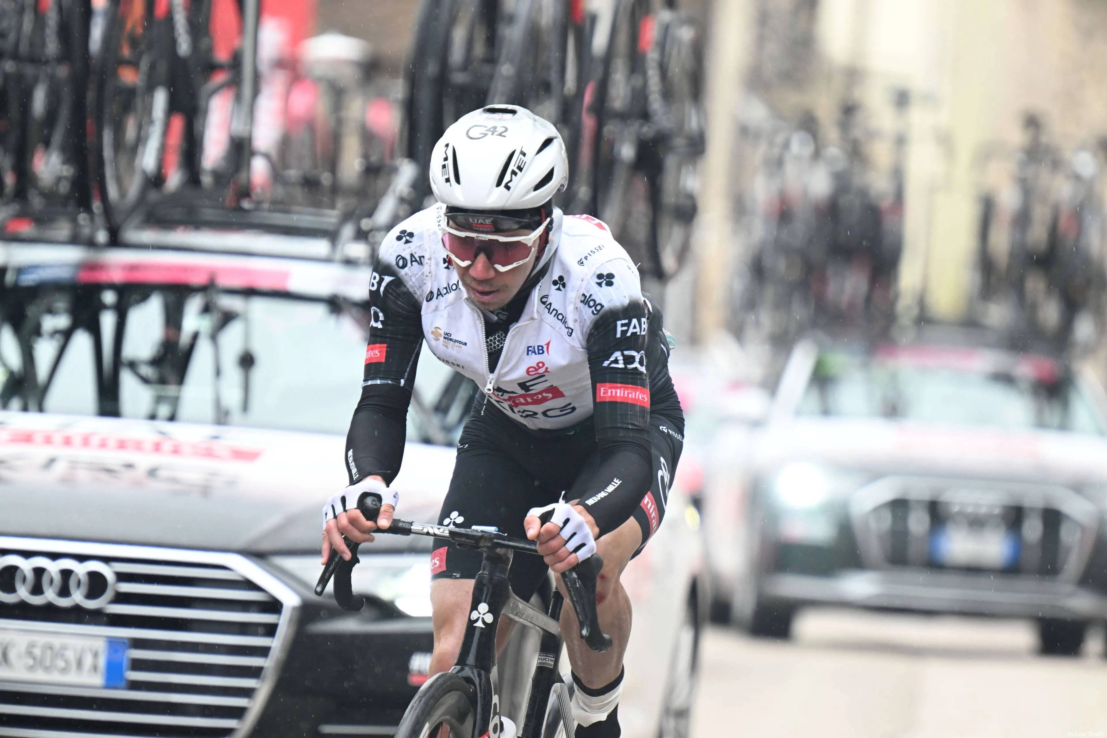 Rui Oliveira, gregario de Tadej Pogacar en UAE en 2025.