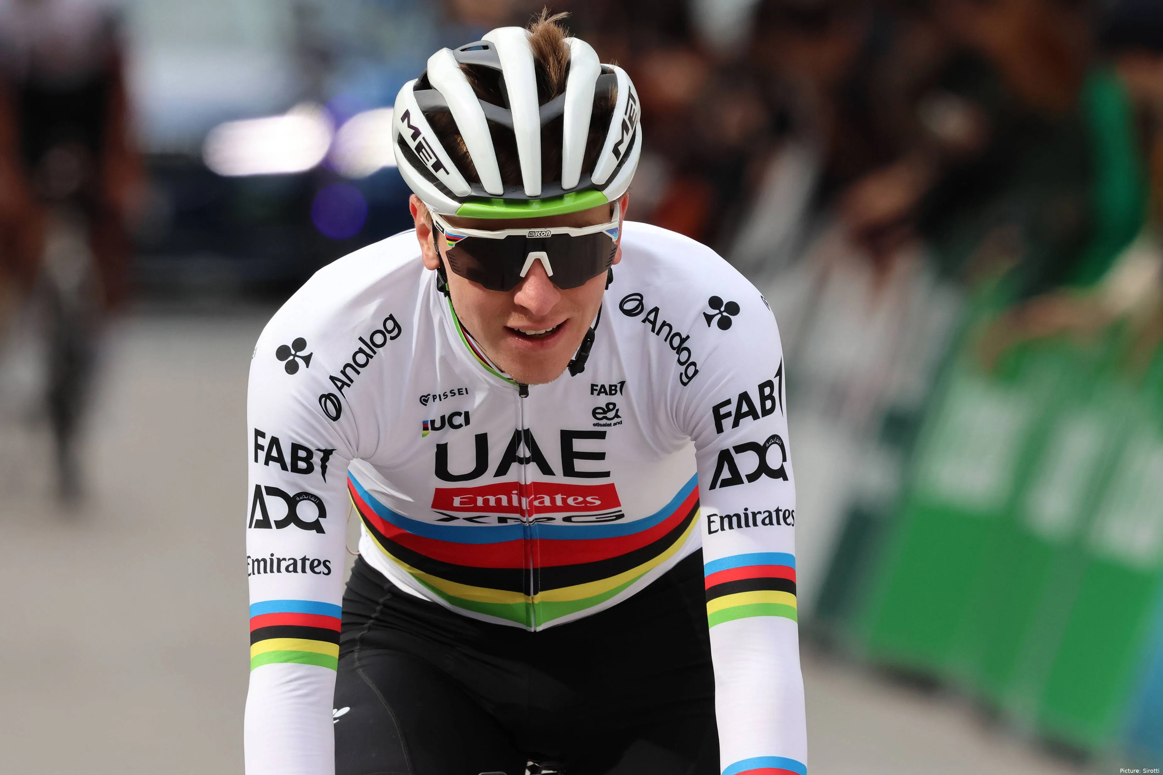 Tadej Pogacar, en la temporada 2025 con el UAE Team Emirates XRG