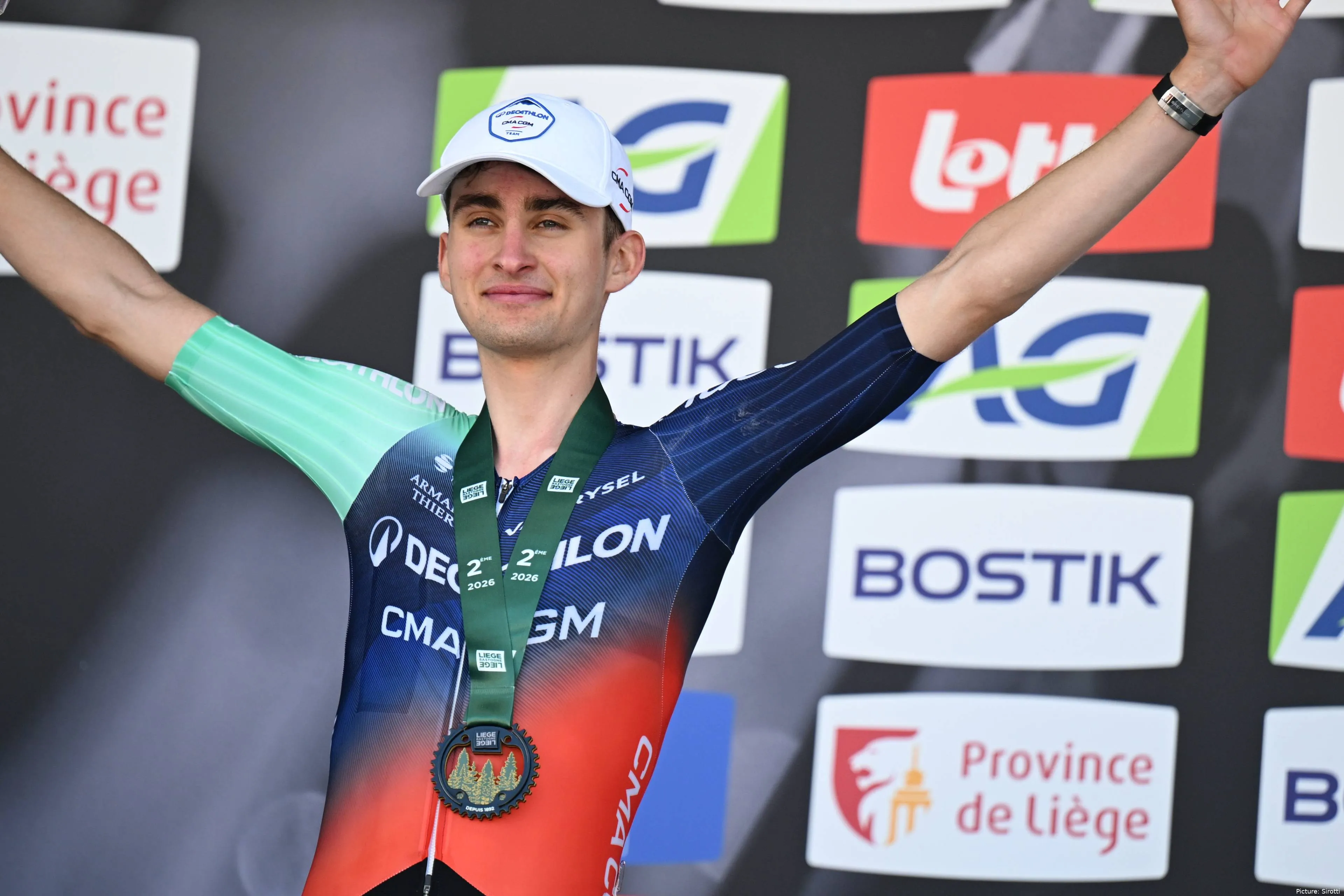 Paul Seixas en la Liège-Bastogne-Liège 2026