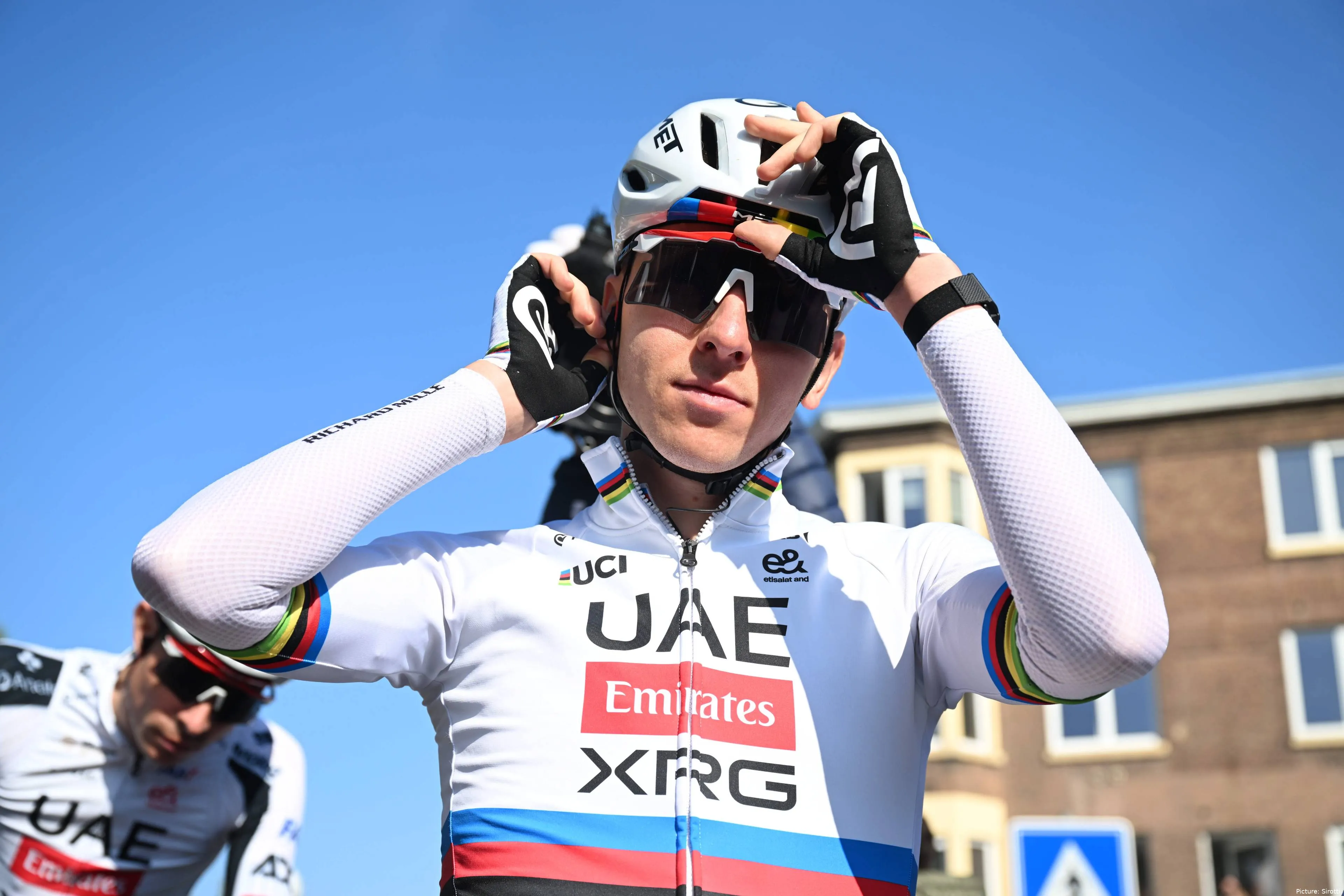 Tadej Pogacar, estrella del UAE Team Emirates XRG en 2026.