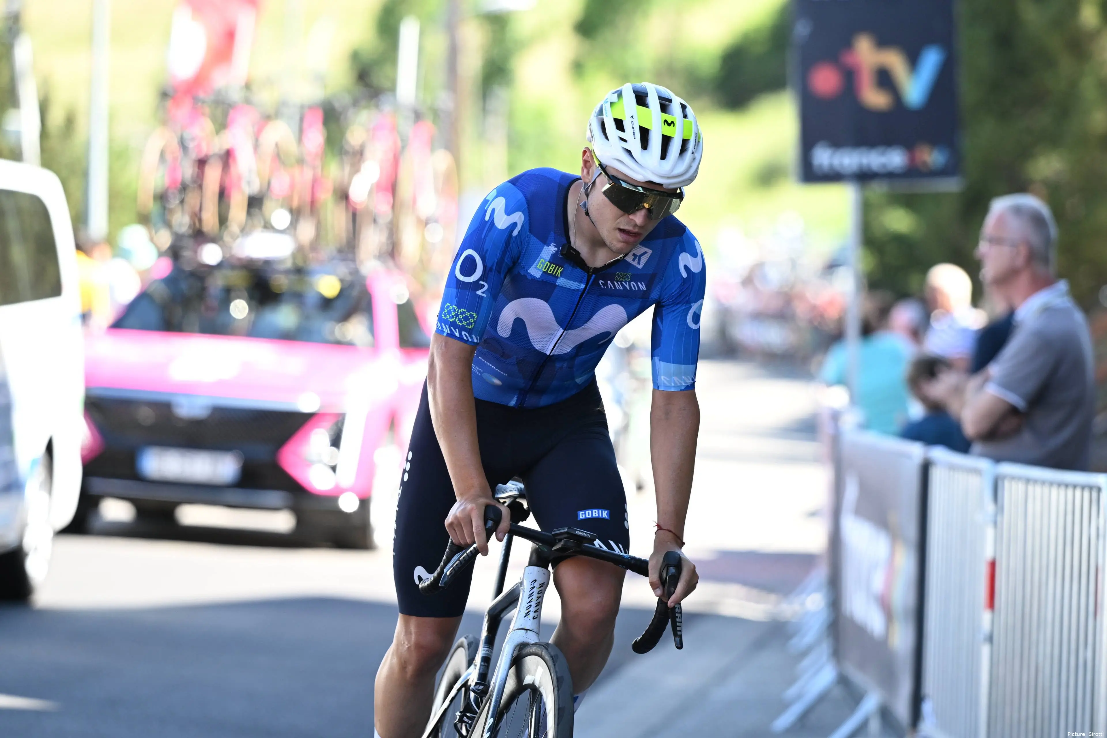 Raúl García Pierna, estrella de Movistar Team.