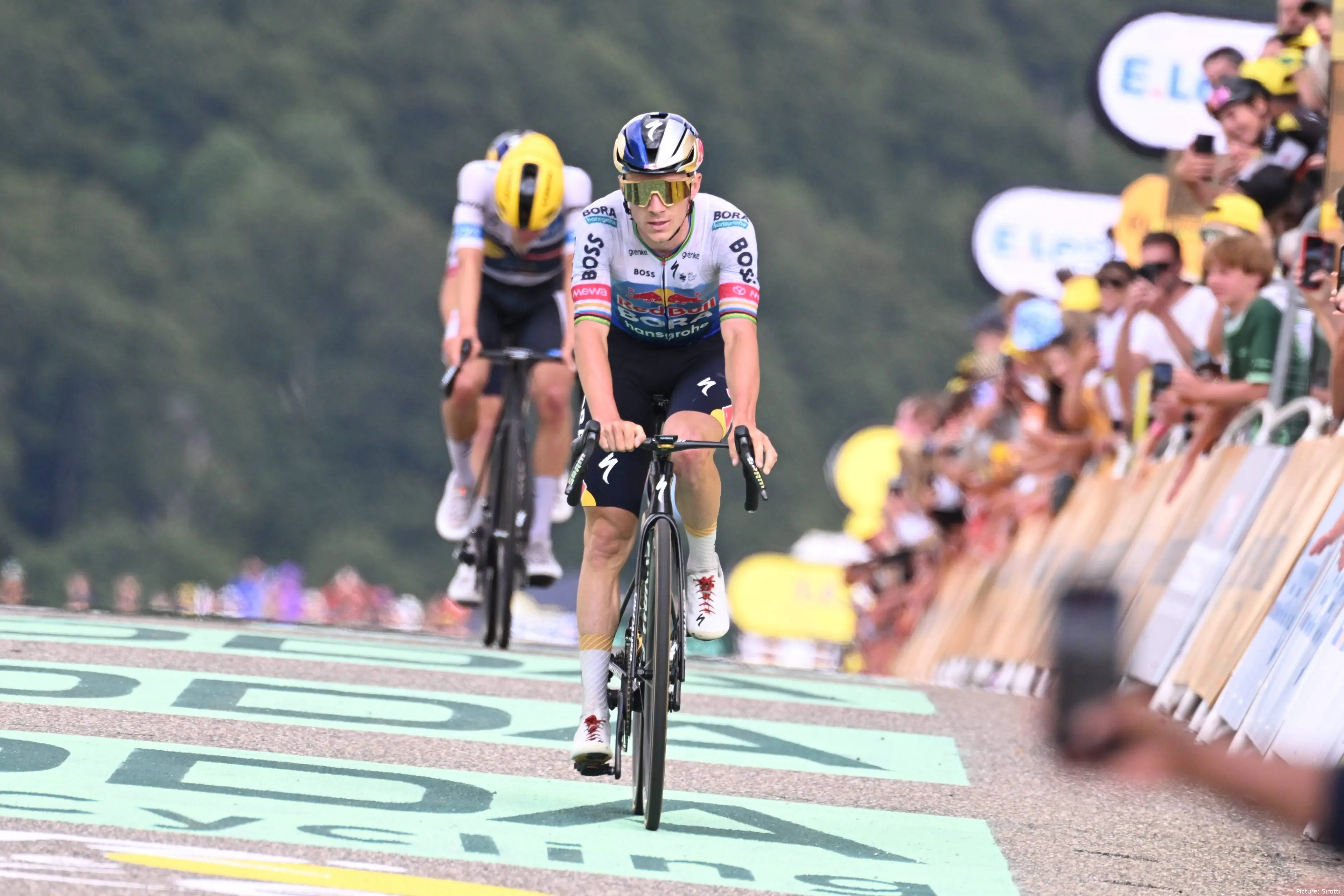 Remco Evenepoel, en el Tour de Francia 2026.