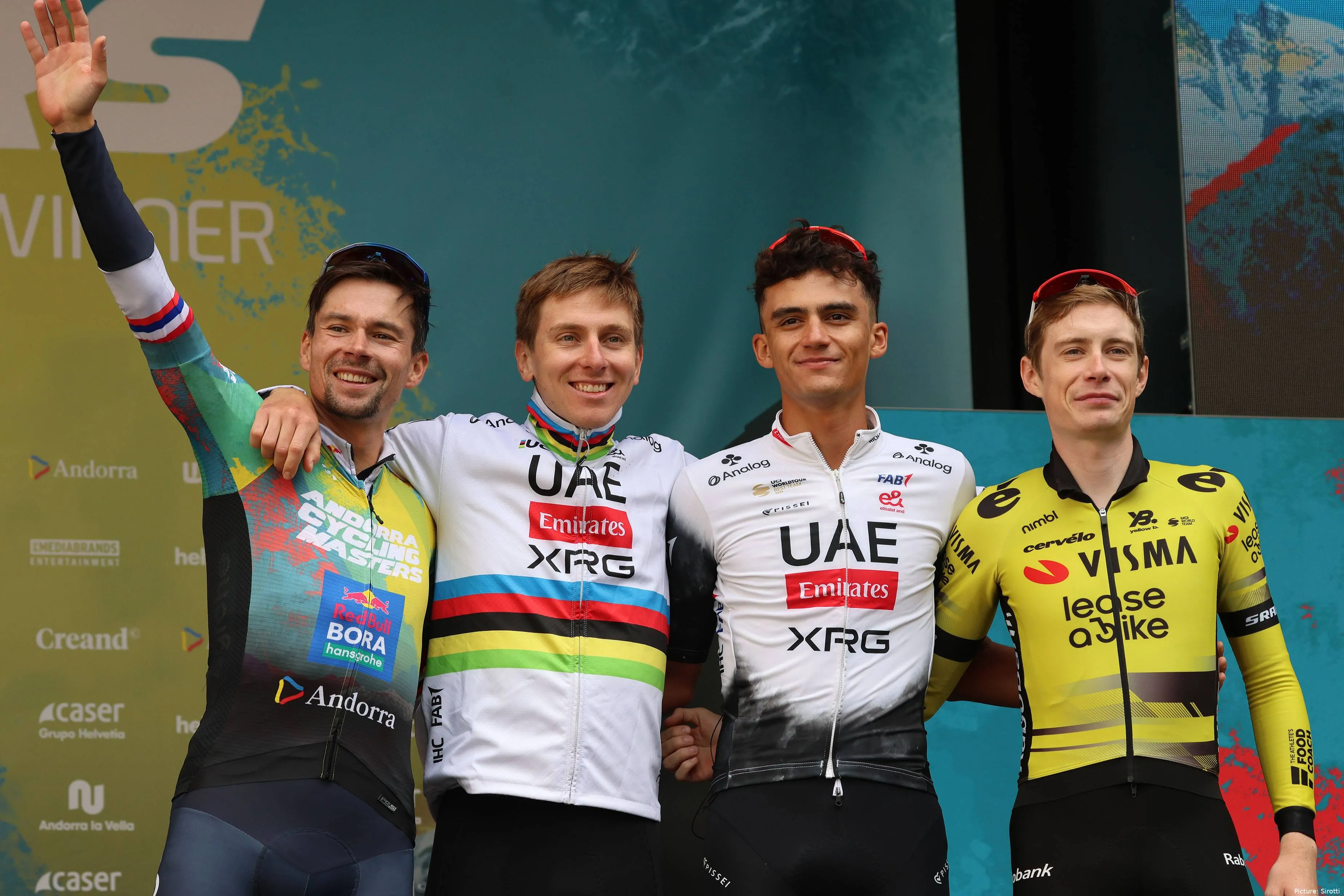 Roglic, Pogacar, Del Toro, Vingegaard