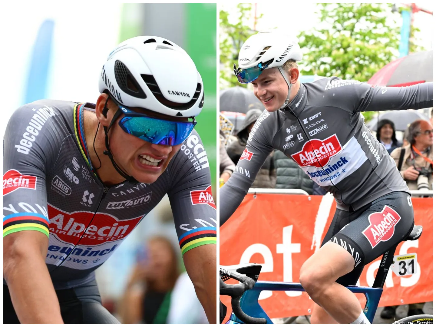 Tibor del Grosso and Mathieu van der Poel in the 2025 season