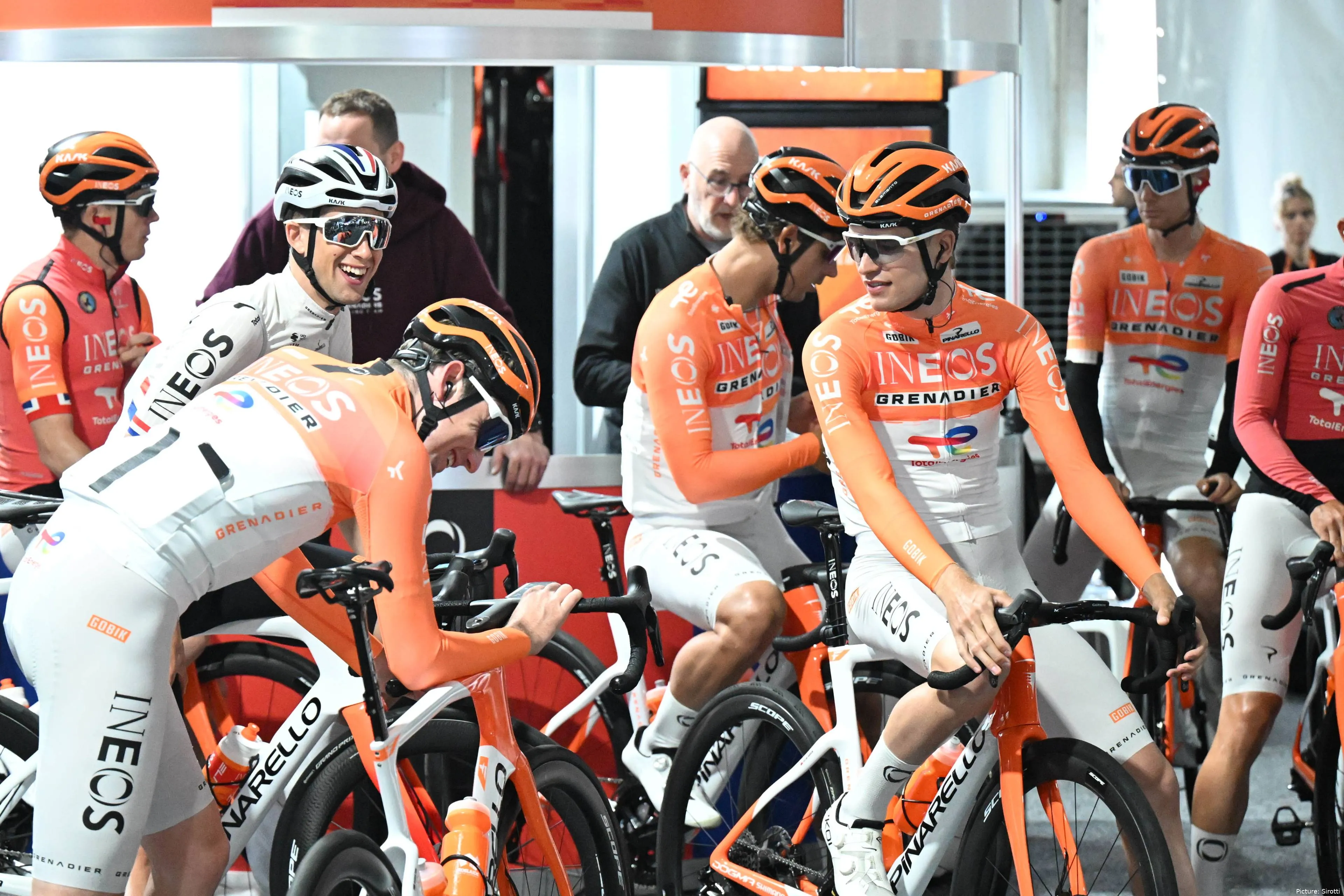 INEOS Grenadiers at the team presentation for the 2026 Tour Down Under