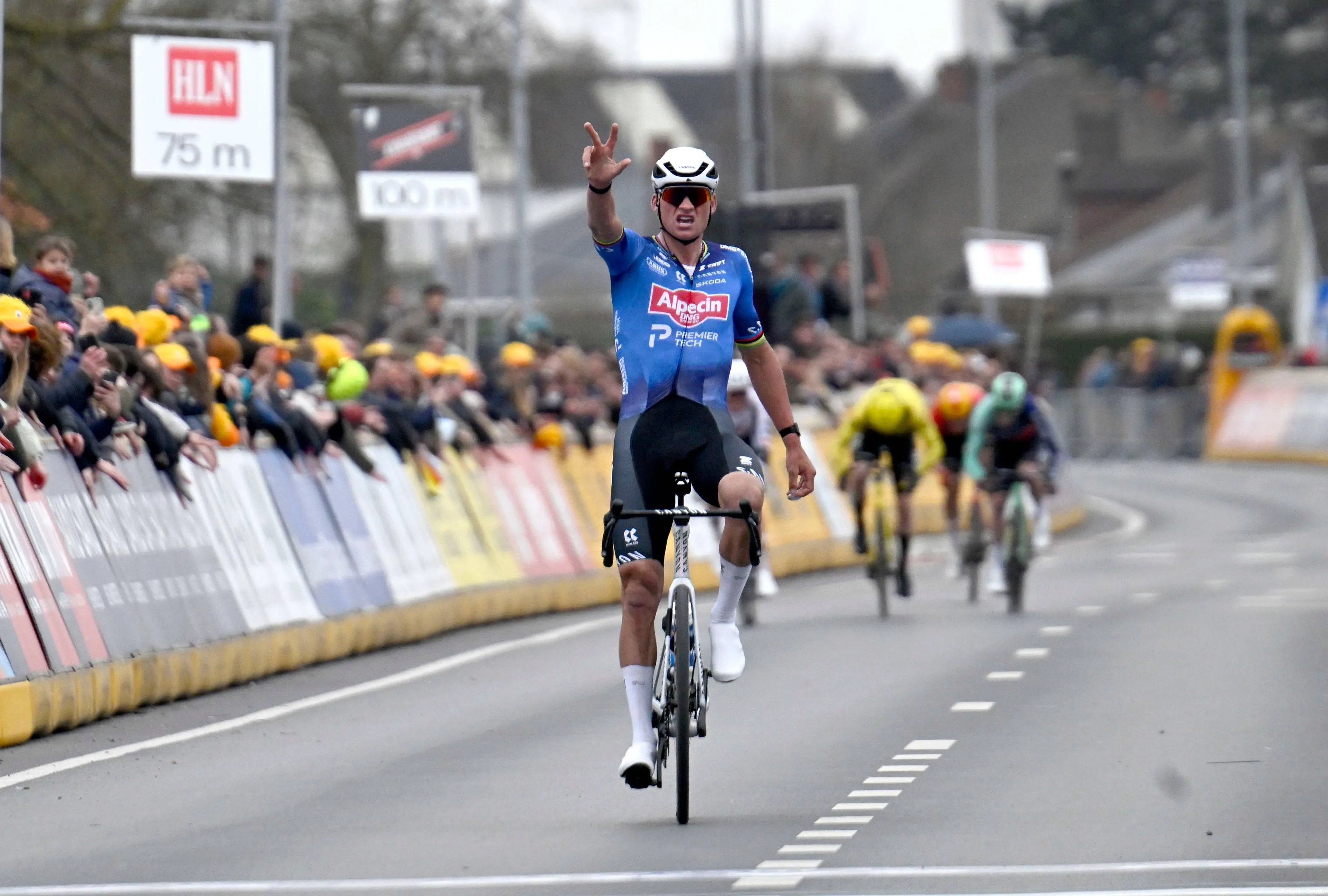 Mathieu van der Poel during the 2026 E3 Saxo Classic