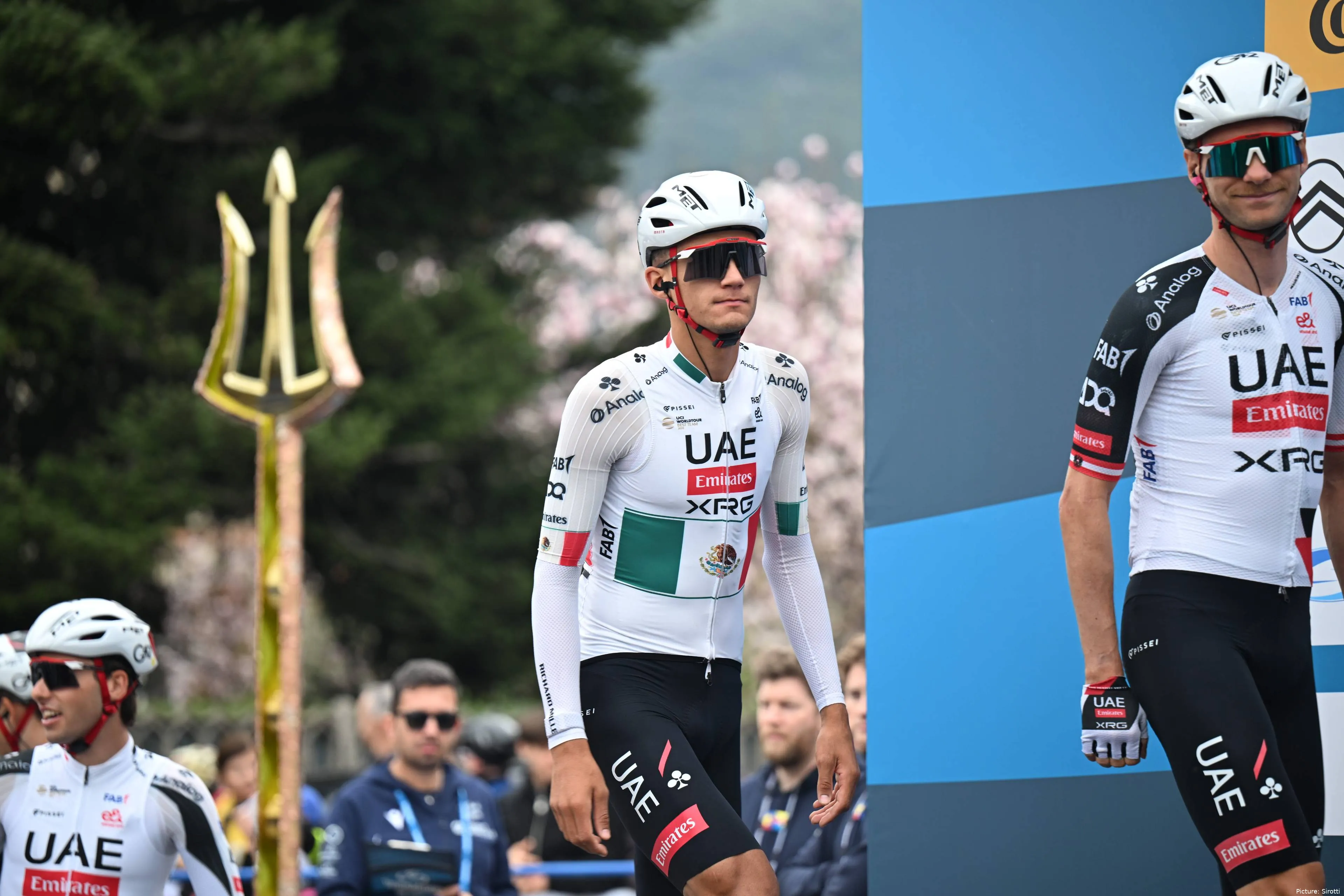 Isaac del Toro ahead of stage 2 at the 2026 Tirreno-Adriatico