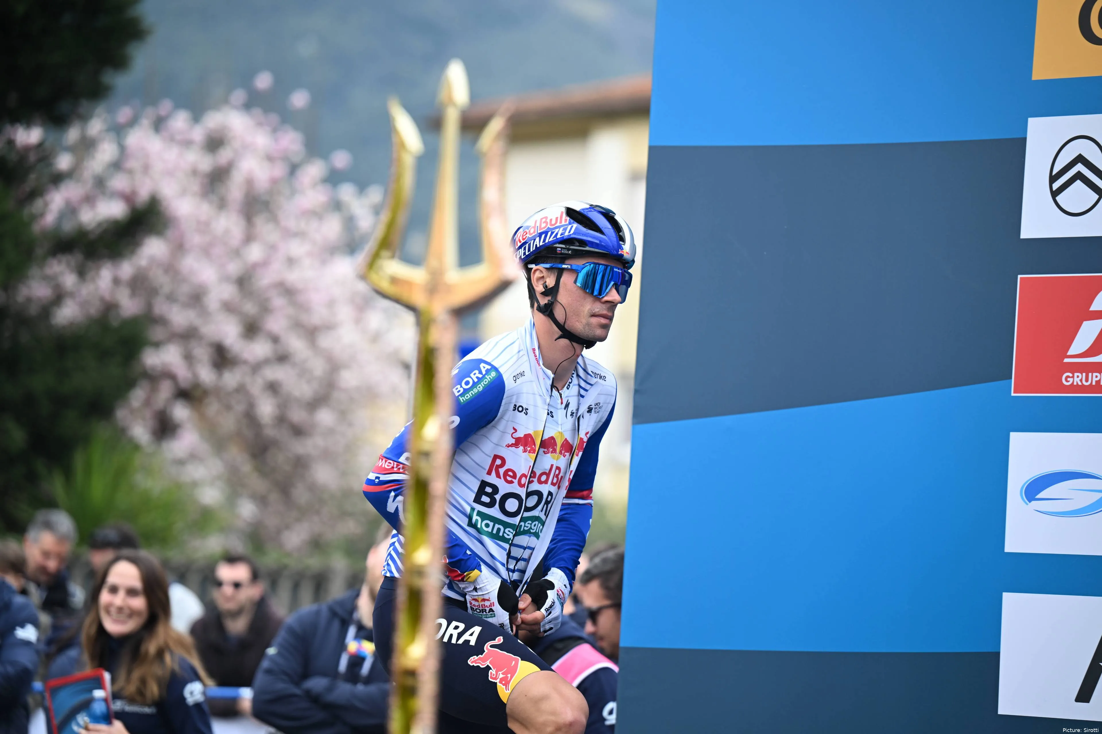 Primoz Roglic ahead of stage 2 at the 2026 Tirreno-Adriatico